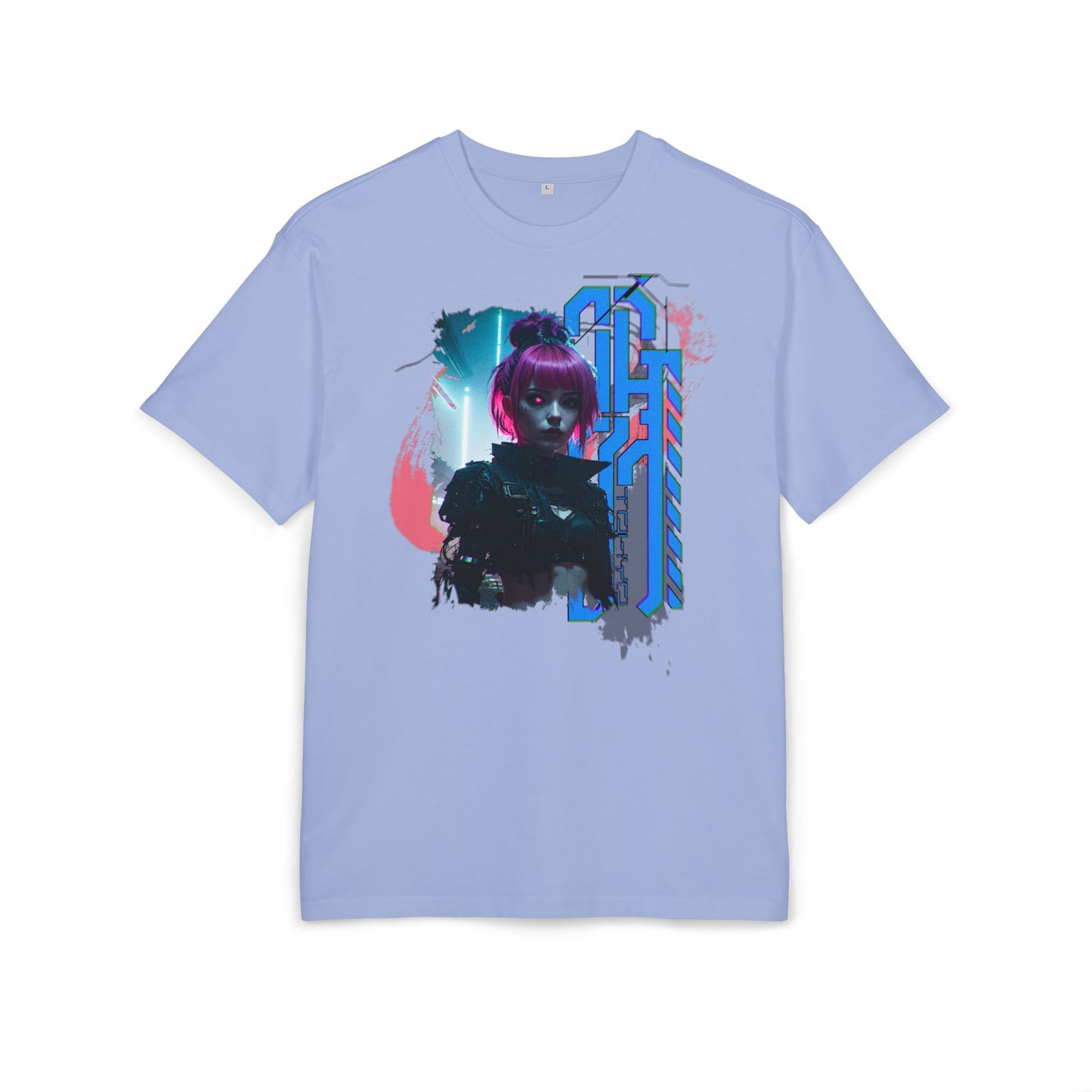 Cyberpunk Aesthetic Unisex Heavy Tee, Streetwear Style Shirt for Teens, Graphic Tee for Gaming, Cozy Casual Wear, Gift for Sci-Fi Lovers