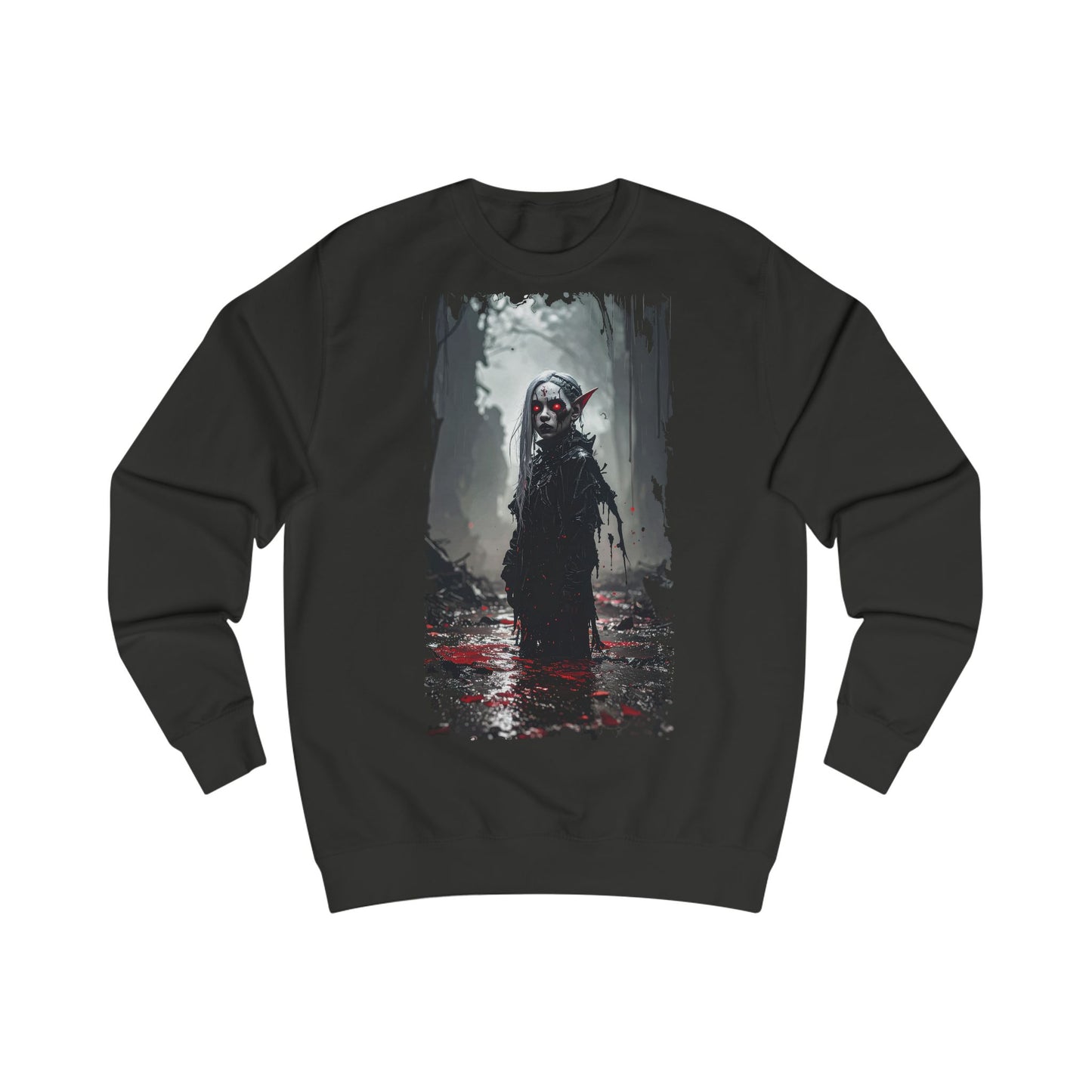 Horror-Themed Unisex Sweatshirt - Perfect for Halloween, Spooky Season, Horror Fans, Cozy Casual Wear