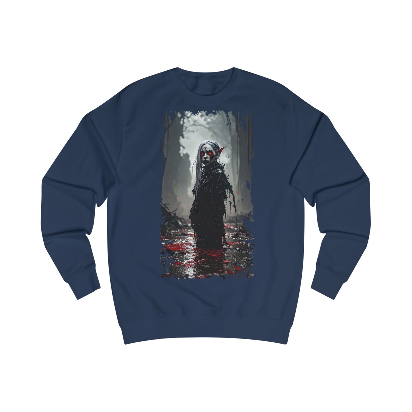 Horror-Themed Unisex Sweatshirt - Perfect for Halloween, Spooky Season, Horror Fans, Cozy Casual Wear