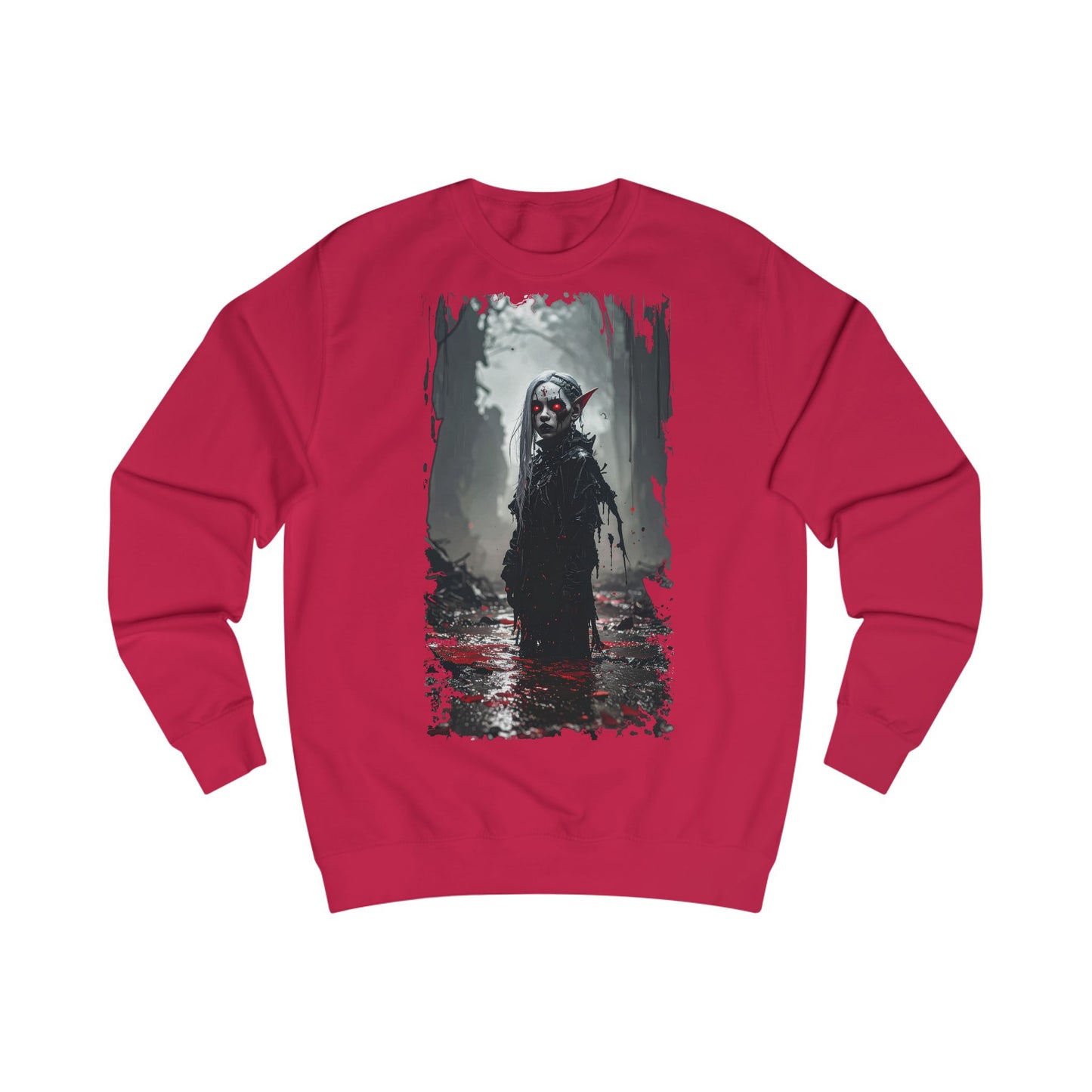 Horror-Themed Unisex Sweatshirt - Perfect for Halloween, Spooky Season, Horror Fans, Cozy Casual Wear