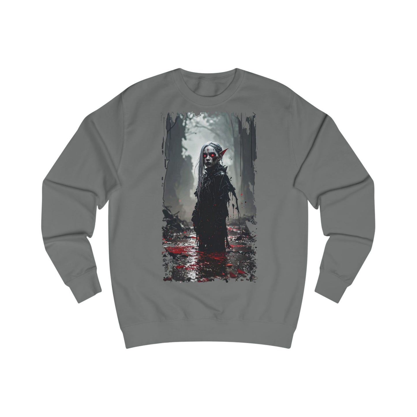 Horror-Themed Unisex Sweatshirt - Perfect for Halloween, Spooky Season, Horror Fans, Cozy Casual Wear