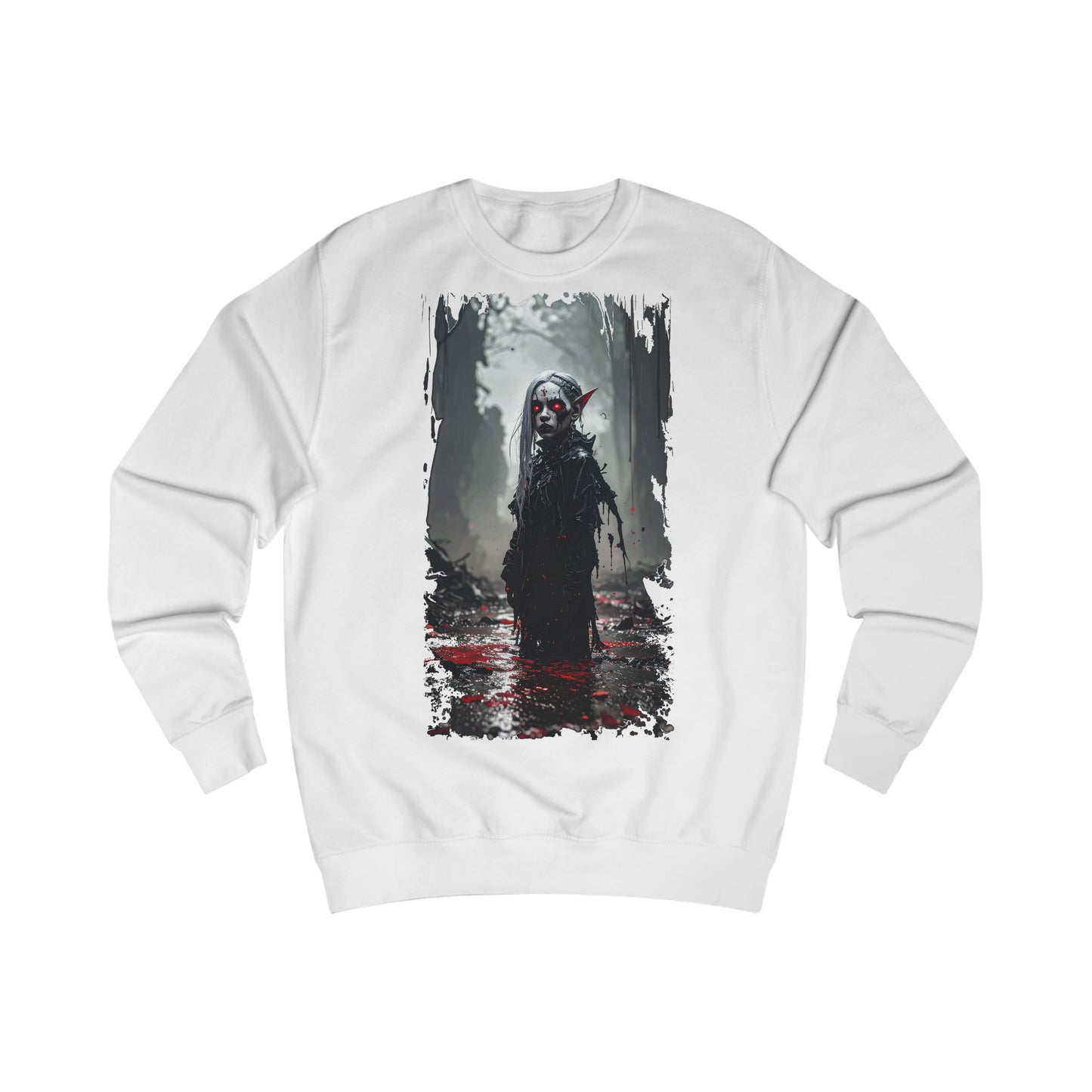 Horror-Themed Unisex Sweatshirt - Perfect for Halloween, Spooky Season, Horror Fans, Cozy Casual Wear