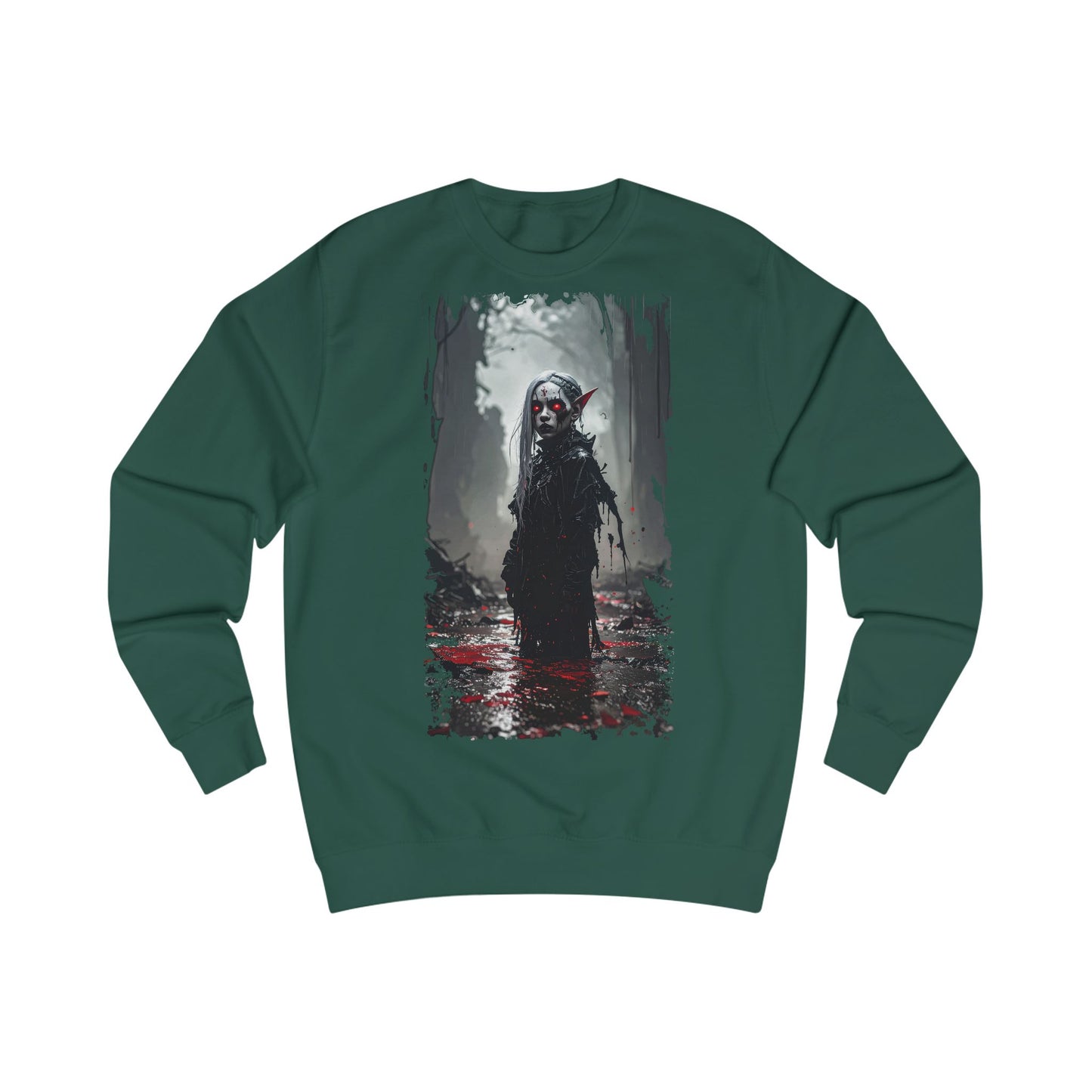 Horror-Themed Unisex Sweatshirt - Perfect for Halloween, Spooky Season, Horror Fans, Cozy Casual Wear