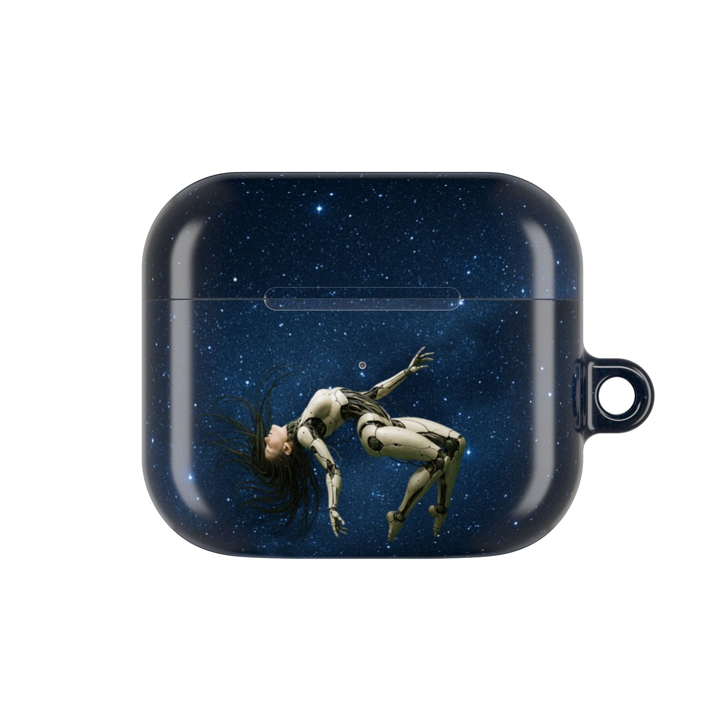Cosmic AirPod Case, Galaxy Phone Accessory, Unique Gift for Music Lovers, Astronaut Design, Starry Night Protection