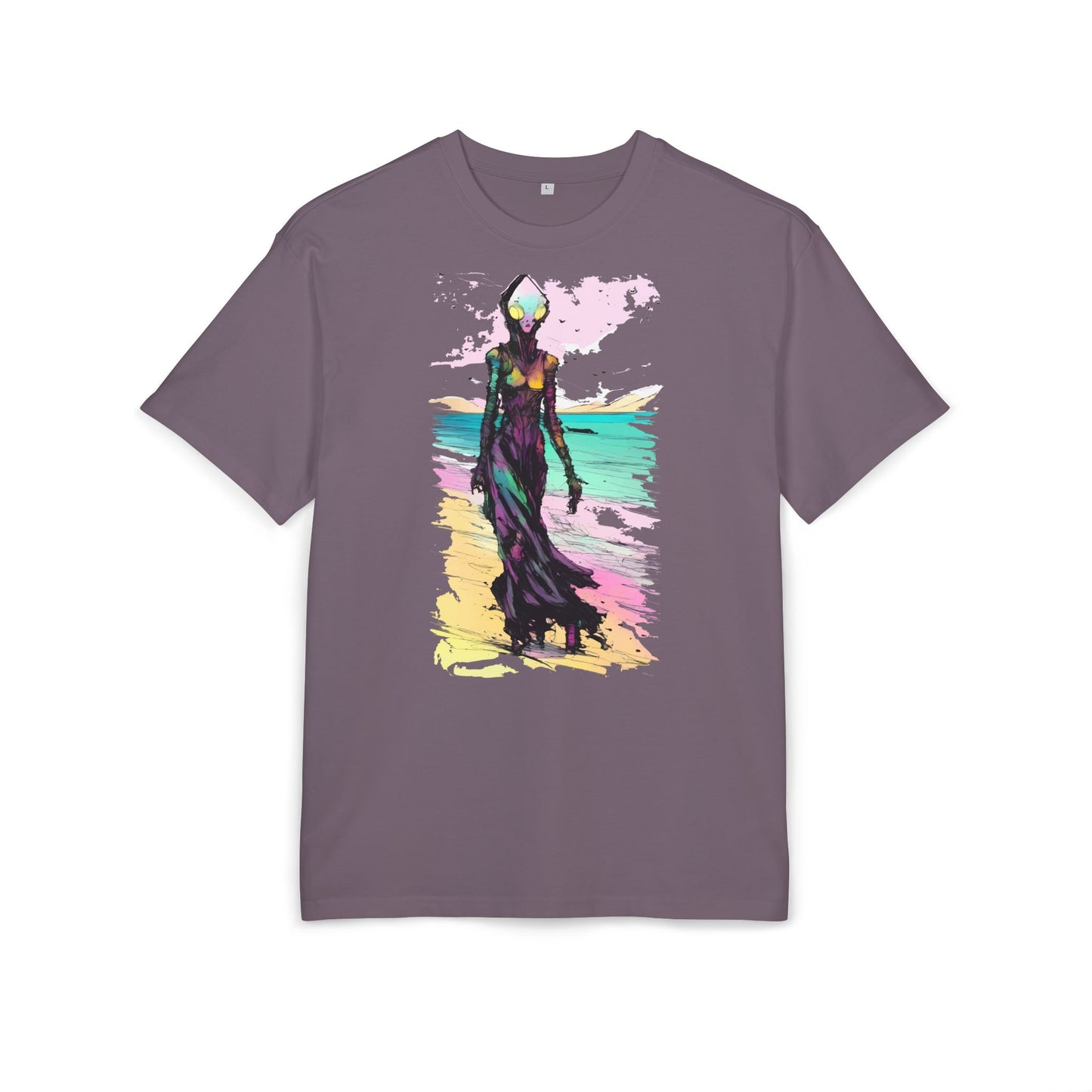 Beach Vibes Oversize Tee - Artistic Graphic Tee, Summer Style, Unisex T-Shirt, Boho Fashion, Casual Wear