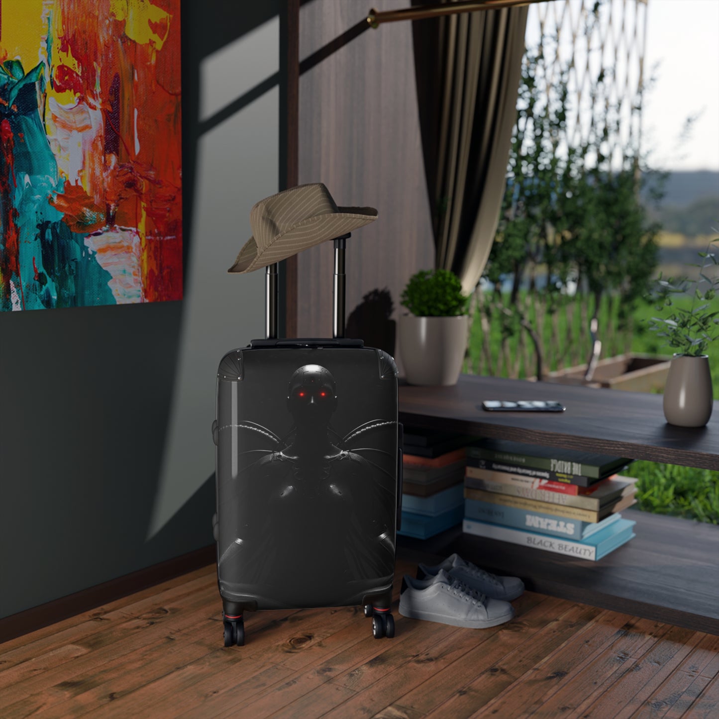 Stylish Travel Suitcase with Futuristic Design - Perfect for Adventurers