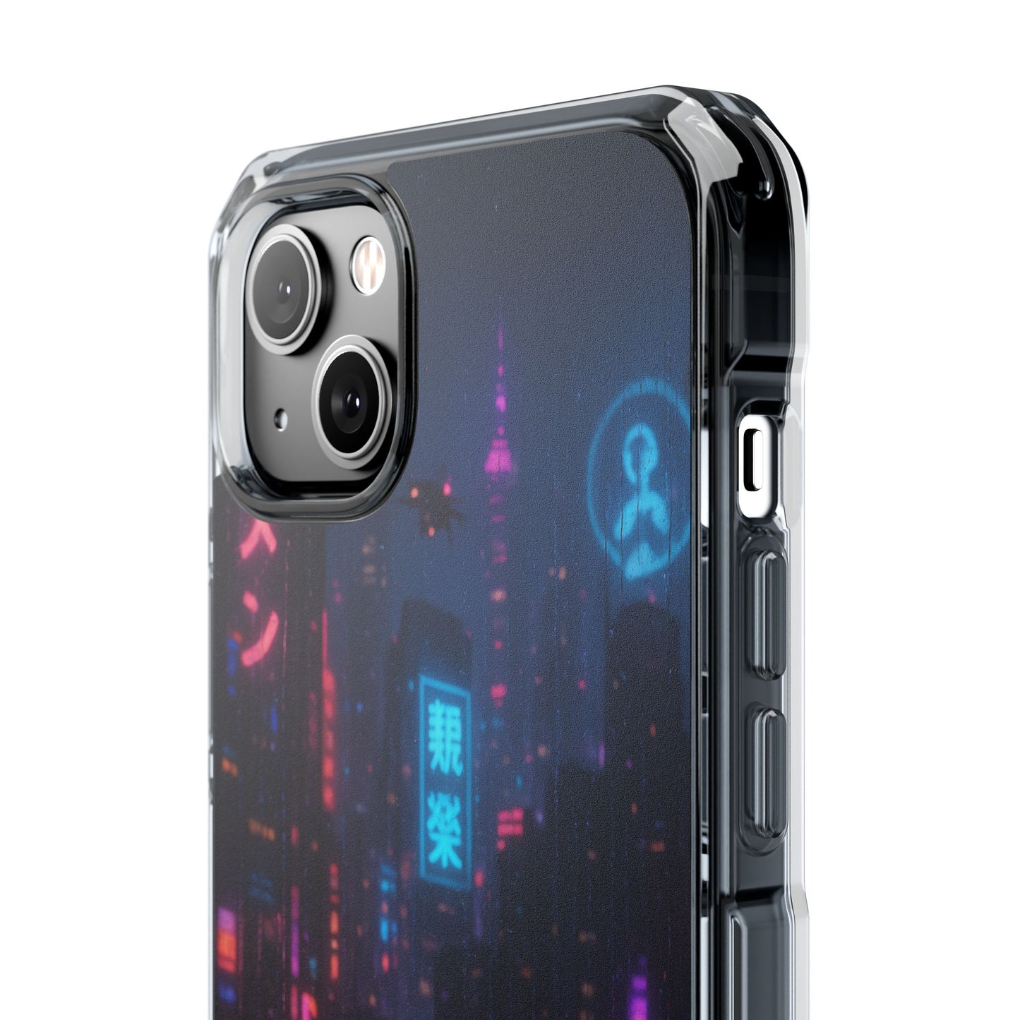 Neon City Phone Case - Magnetic Clear Impact Cases, Customizable Phone Cover, Gifts for Tech Lovers, Stylish Protection, Modern Design