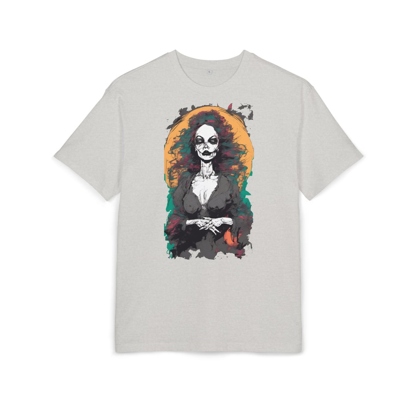 Gothic Art Oversized Tee - Perfect for Halloween Celebrations, Casual Outfits, Gift for Art Lovers, Unique Graphic Tee, Spooky Style