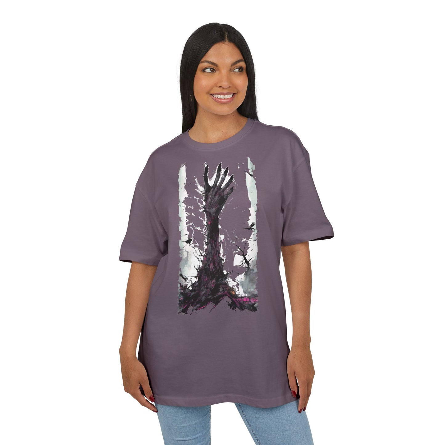 Artistic Oversized Unisex Tee, Graphic Tee, Casual Wear, Streetwear Style, Gift for Art Lovers, Unique T-Shirt Design