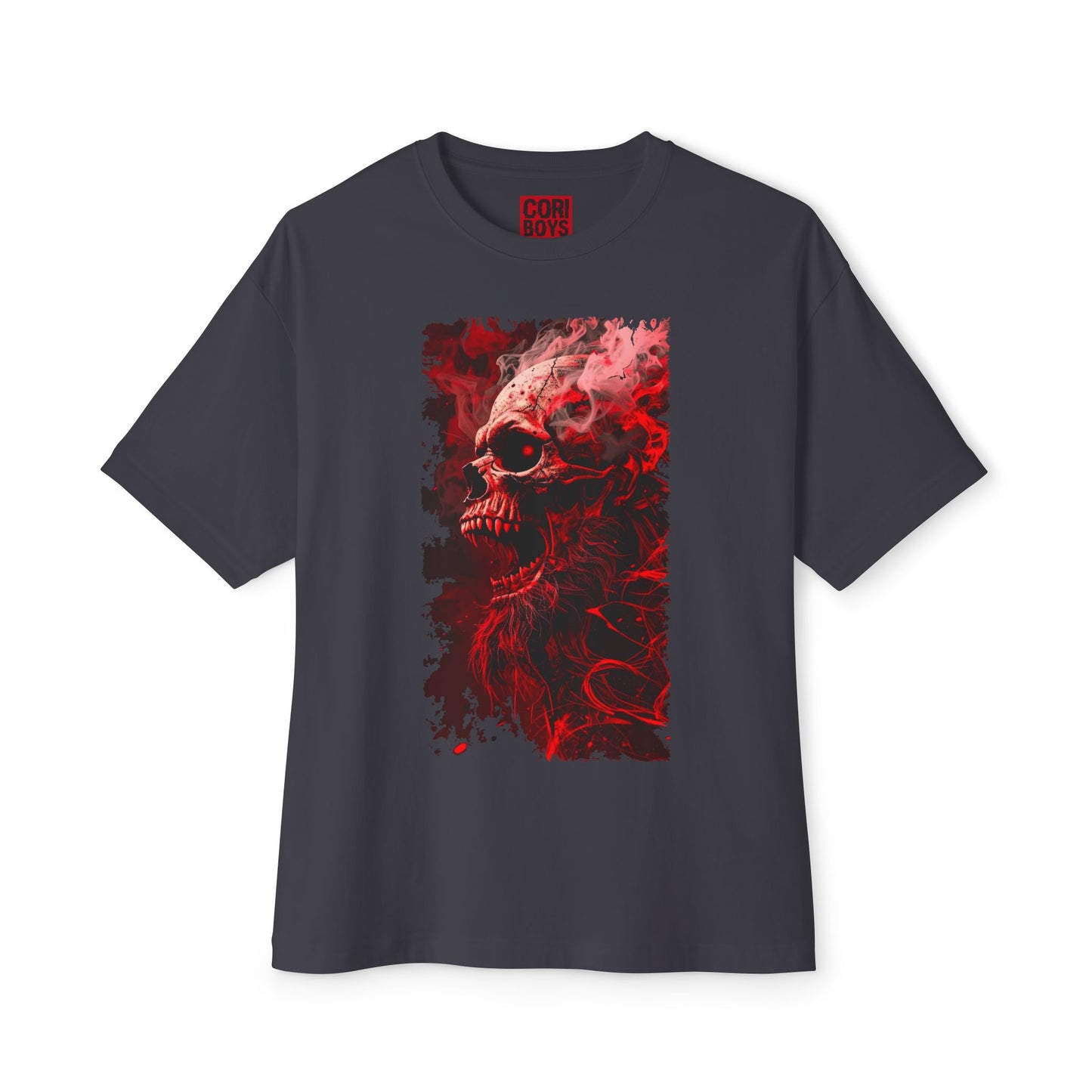 Gothic Skull Graphic Tee, Unisex Oversized T-Shirt, Edgy Streetwear, Halloween Apparel, Alternative Fashion, Gift for Goth Friends