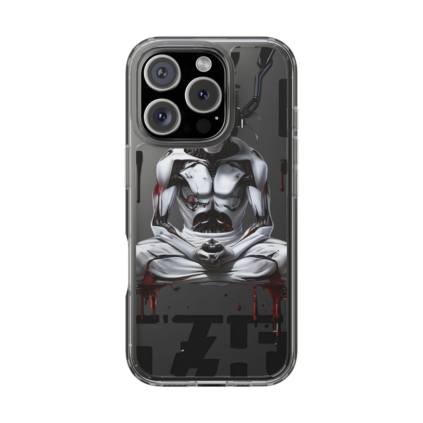 Clear Phone Cases with Cyber Design