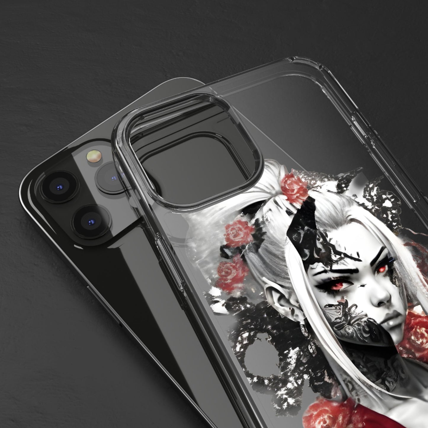 Mystical Warrior Clear Phone Case - Stylish & Protective