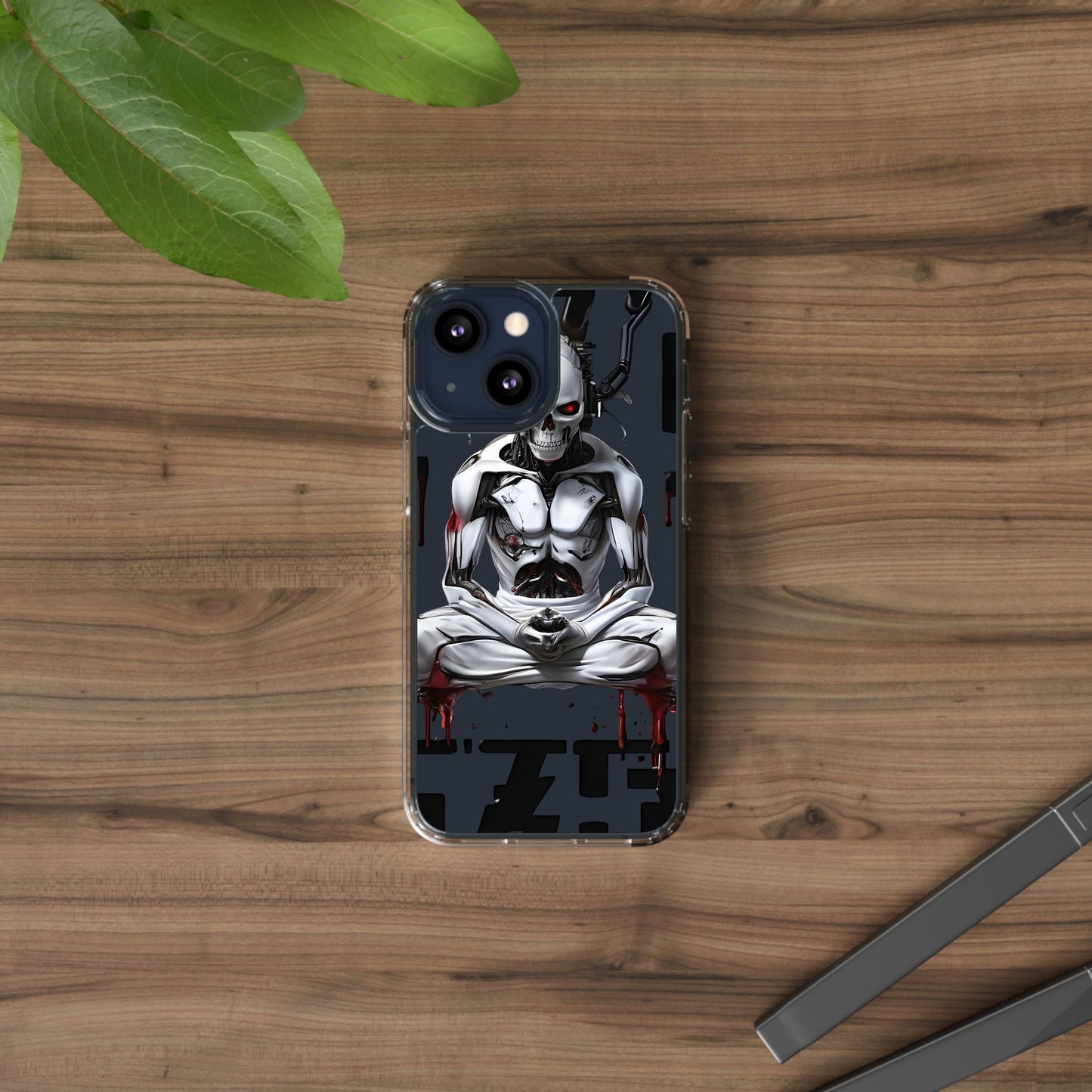 Clear Phone Cases with Cyber Design