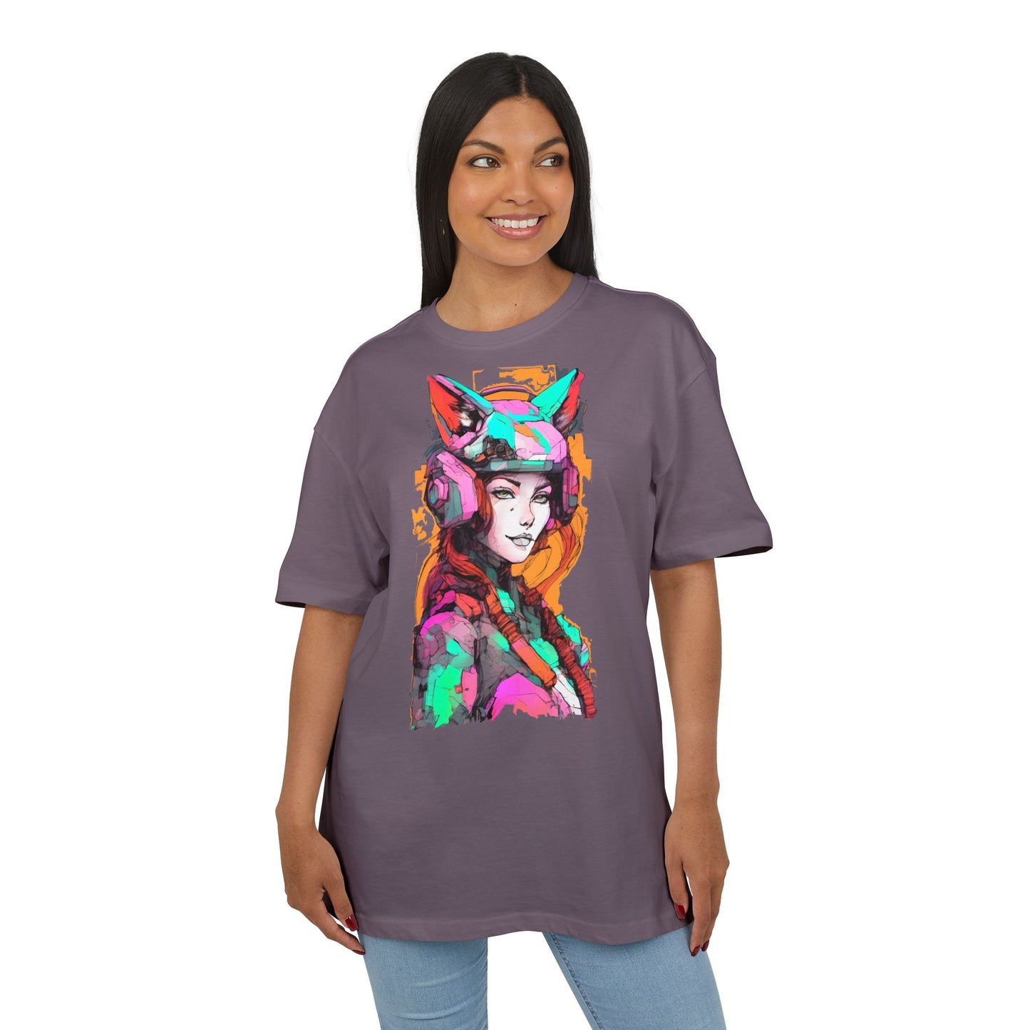 Colorful Artistic Oversized Tee, Graphic T-Shirt, Unisex Casual Wear, Bohemian Style, Gift for Art Lovers, Statement Fashion