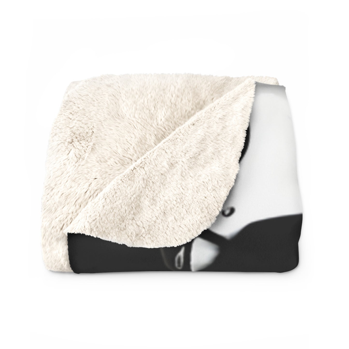 Sherpa Fleece Blanket with Dark Gothic Horror Design