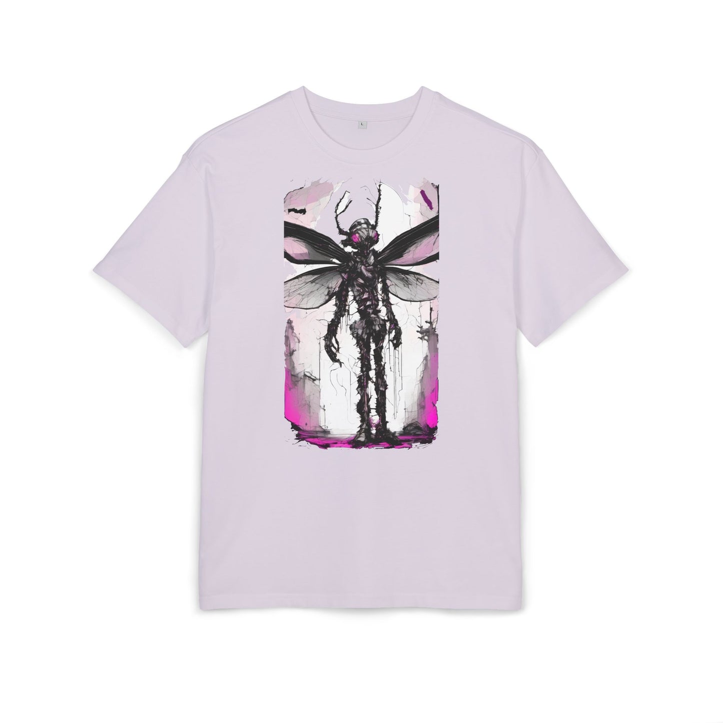 Edgy Artistic Oversize Tee, Graphic Tee, Unisex Shirt, Casual Wear, Statement Piece, Gift for Art Lovers