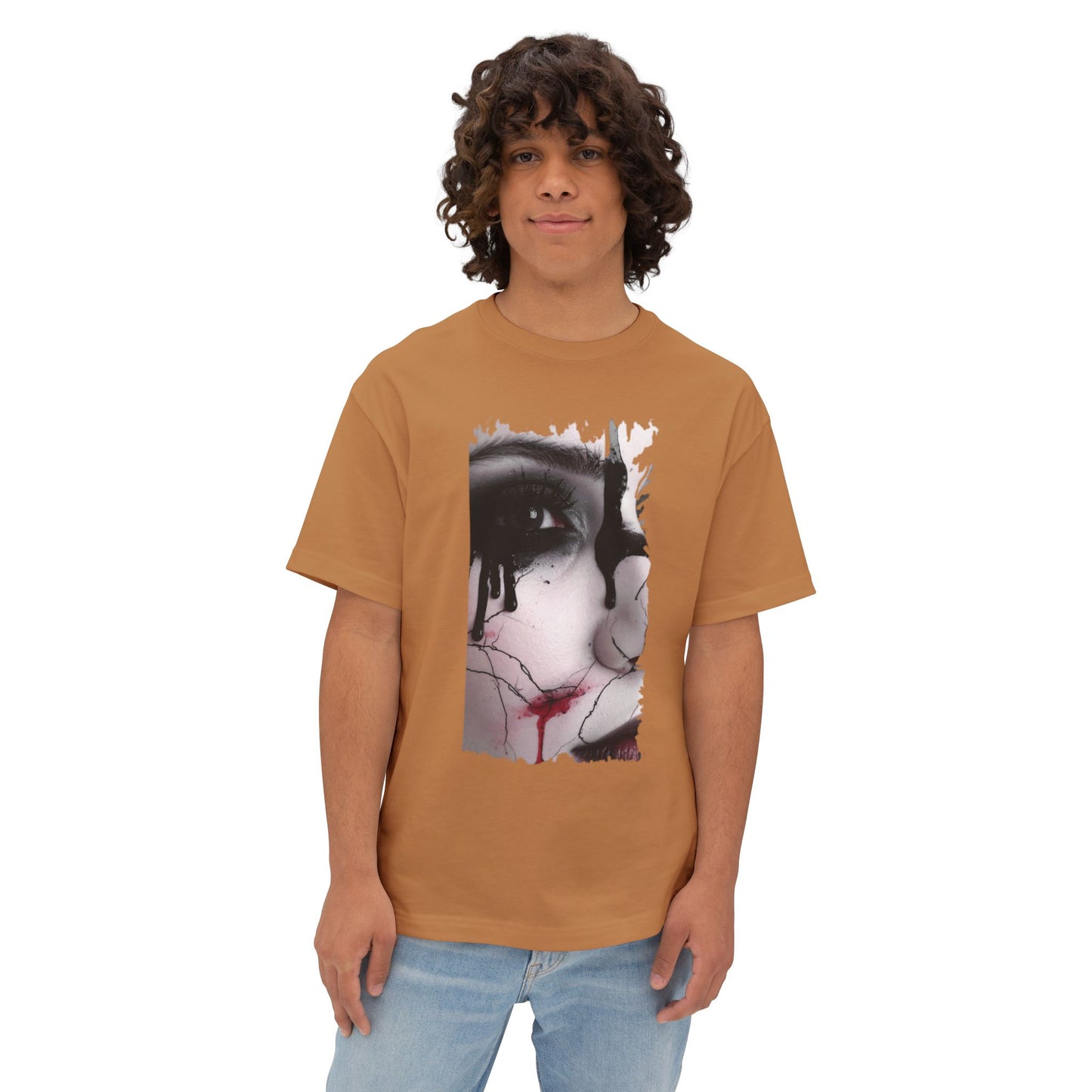 Artistic Oversized Tee - Unique Graphic T-shirt for Art Lovers, Comfortable Fashion, Trendy Unisex Wear, Perfect for Gifting, Casual Style