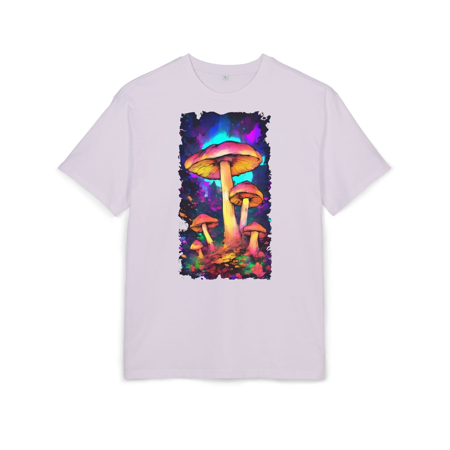 Psychedelic Mushroom Oversize Tee, Unisex Graphic Tee, Casual Summer Shirt, Gift for Nature Lovers, Festival Fashion