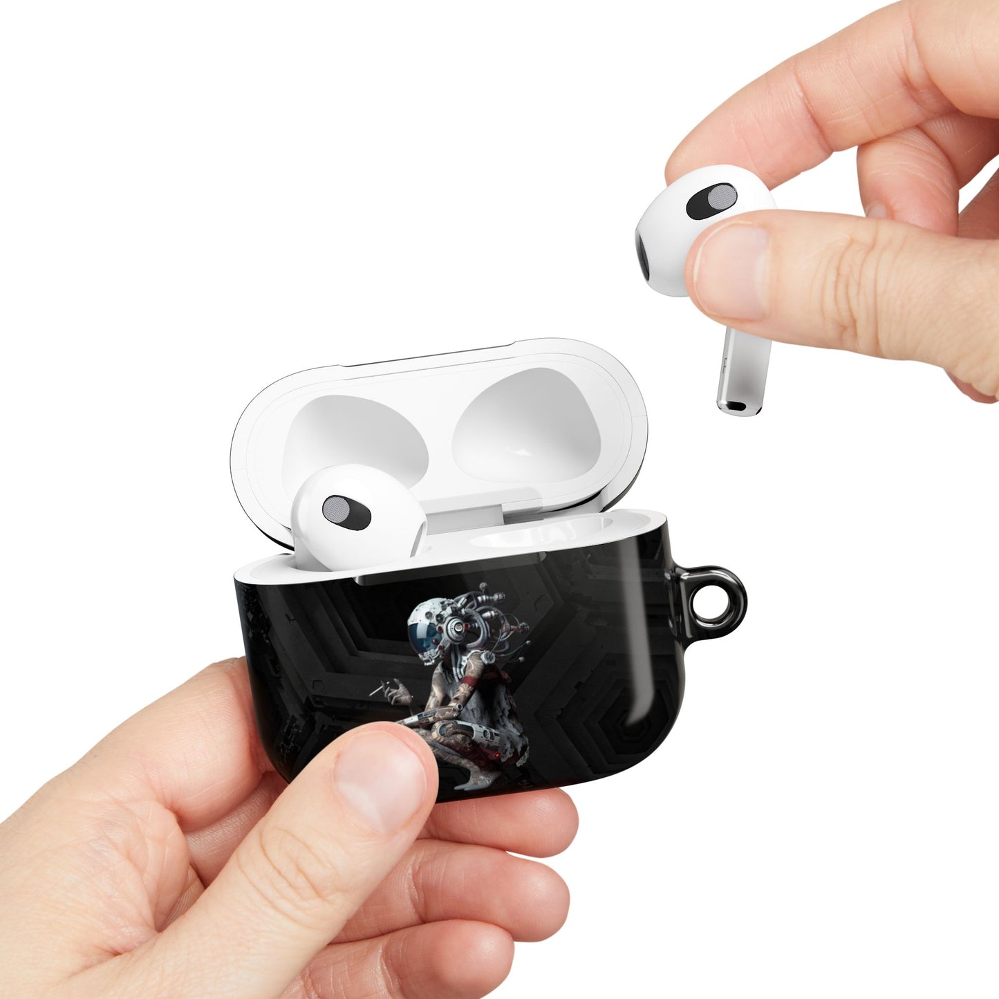 Futuristic AirPod Cases - Stylish Protection for Music Lovers, Gift for Tech Enthusiasts, Trendy Headphone Cover, Unique Tech Gift