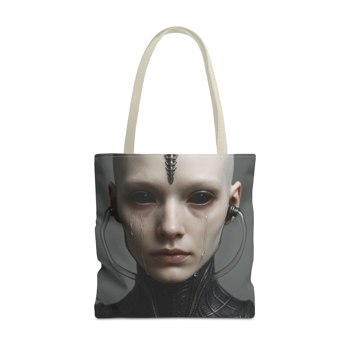 Futuristic AOP Tote Bag | Sci-Fi Style for Everyday Use, Gift for Geek Culture, Urban Accessories, Fashionable Shopping Bag