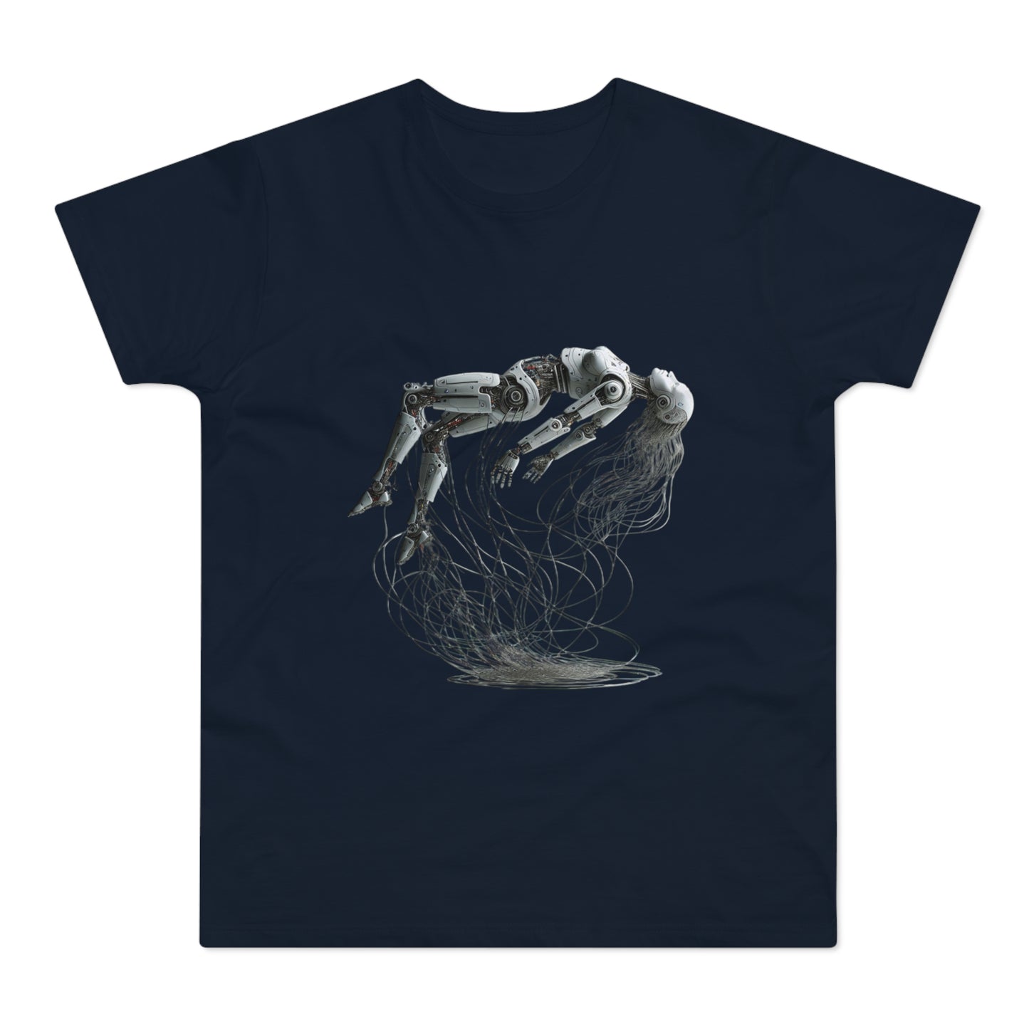 Futuristic Graphic Tee, Cool Unisex T-Shirt for Tech Enthusiasts, Gift for Birthdays, Casual Wear, Unique Art Shirt