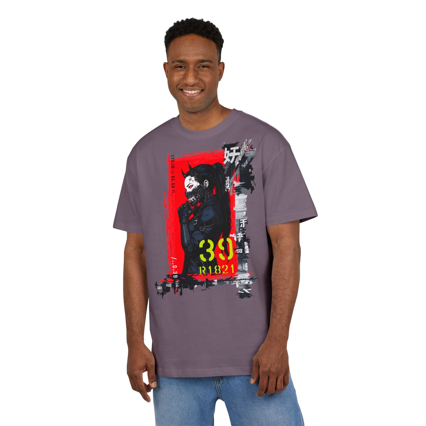 Artistic Oversize Tee featuring Bold Graphic Design, Unisex Heavyweight T-Shirt