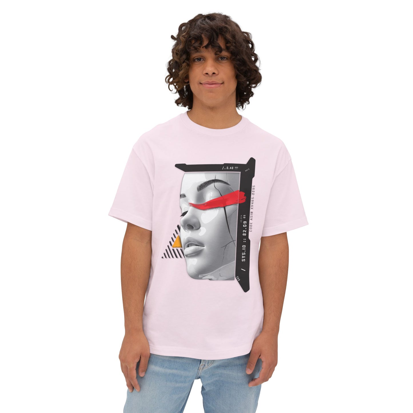 Chic Graphic Oversized Tee - Casual Wear, Streetwear, Art Tee, Gift for Her, Fashionable Comfort Wear