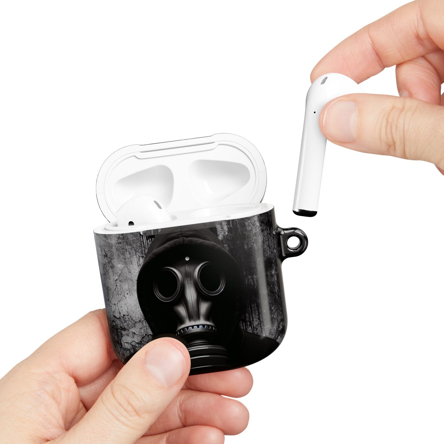 Gritty AirPod Cases - Urban Style, Tech Accessories, Music Lover Gift, Black & Gray Aesthetic, Unique Earbud Cases, Trendy Tech Gear