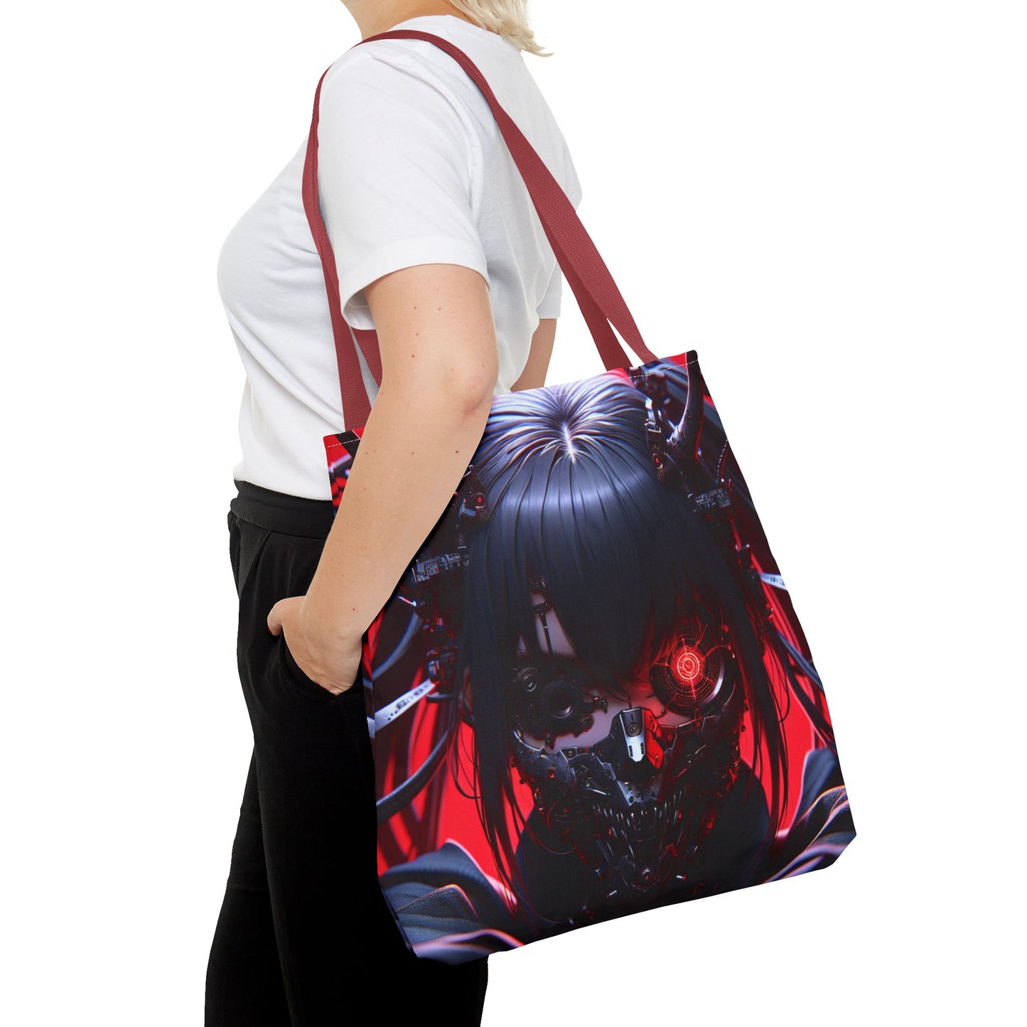 Dark Fantasy Tote Bag - Eye-Catching AOP Design for Cosplay, Gifts, Travel, Everyday Use, and Shopping
