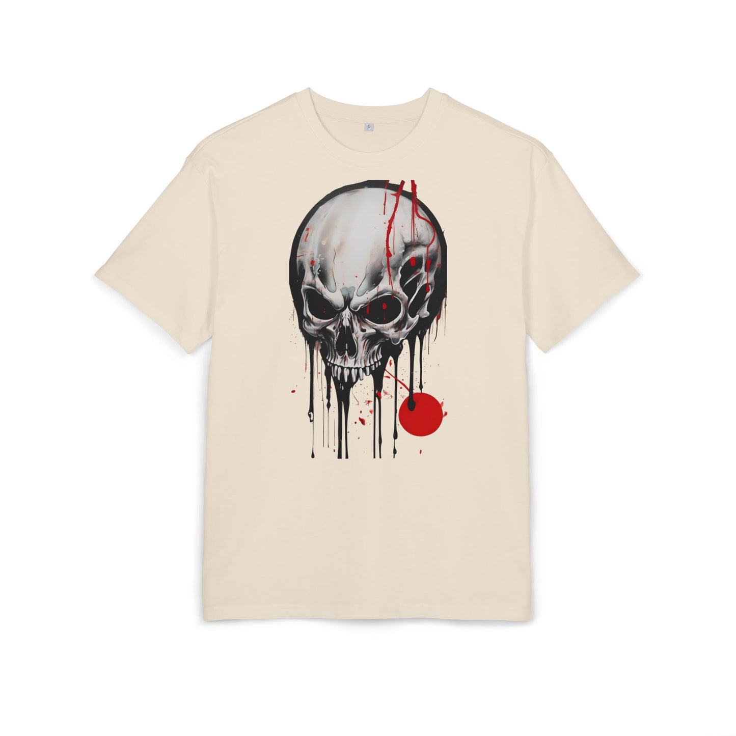 Gothic Skull Oversized Tee - Trendy Streetwear for Music Lovers, Grunge Style, Halloween Costume, Alternative Fashion, Graphic Tee