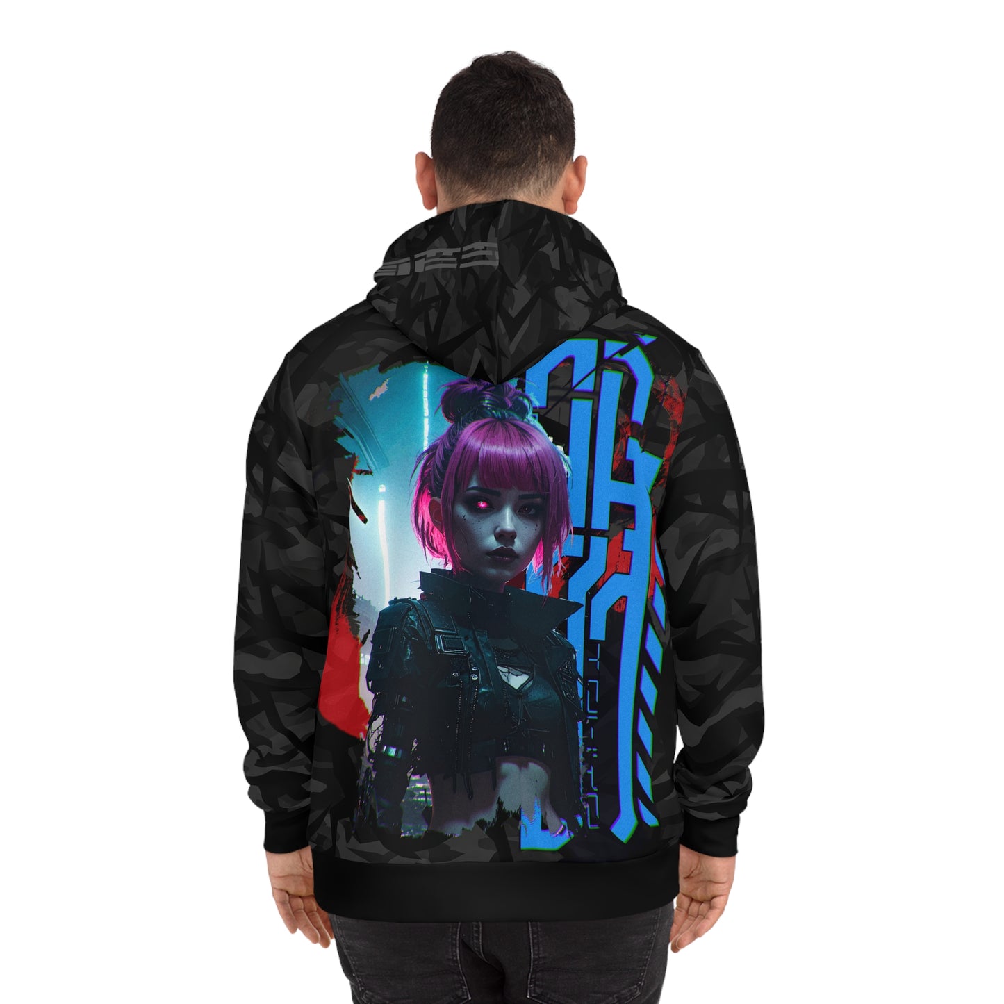 Cyberpunk Fashion Hoodie, Trendy Streetwear, Unique Graphic Hoodie, Gift for Gamers, Casual Wear for Every Occasion