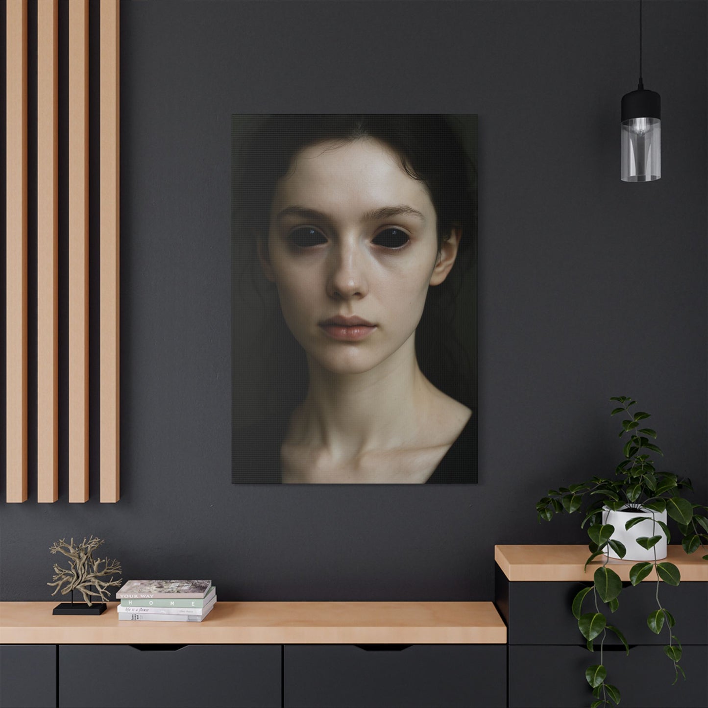 Mysterious Art Print, Surreal Wall Decor, Unique Home Accent, Modern Aesthetic, Gothic Wall Art