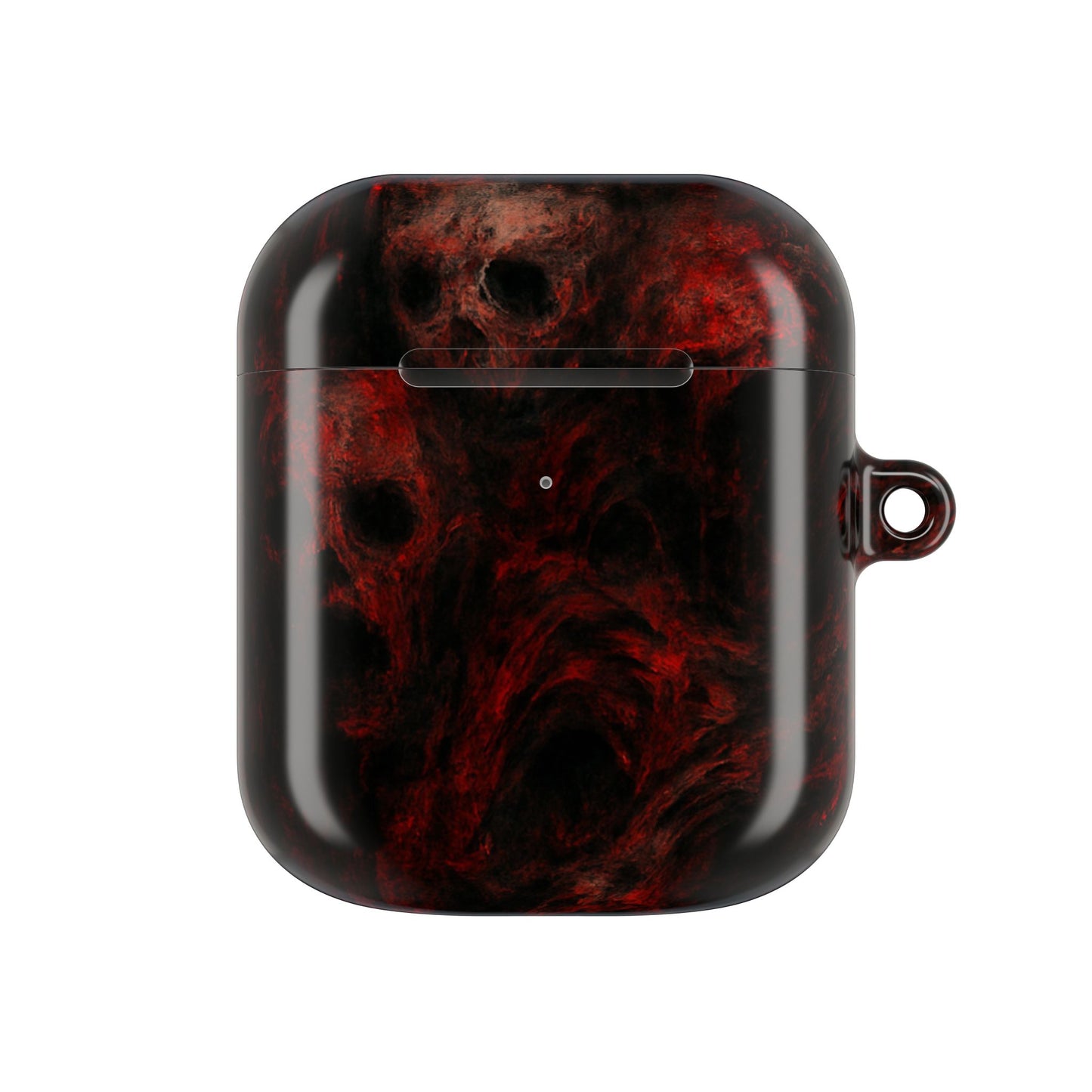 Stylish AirPod Cases with a Bold Red Marble Design, Unique Accessories for Music Lovers, Perfect Gift for Teens, Great for Holidays