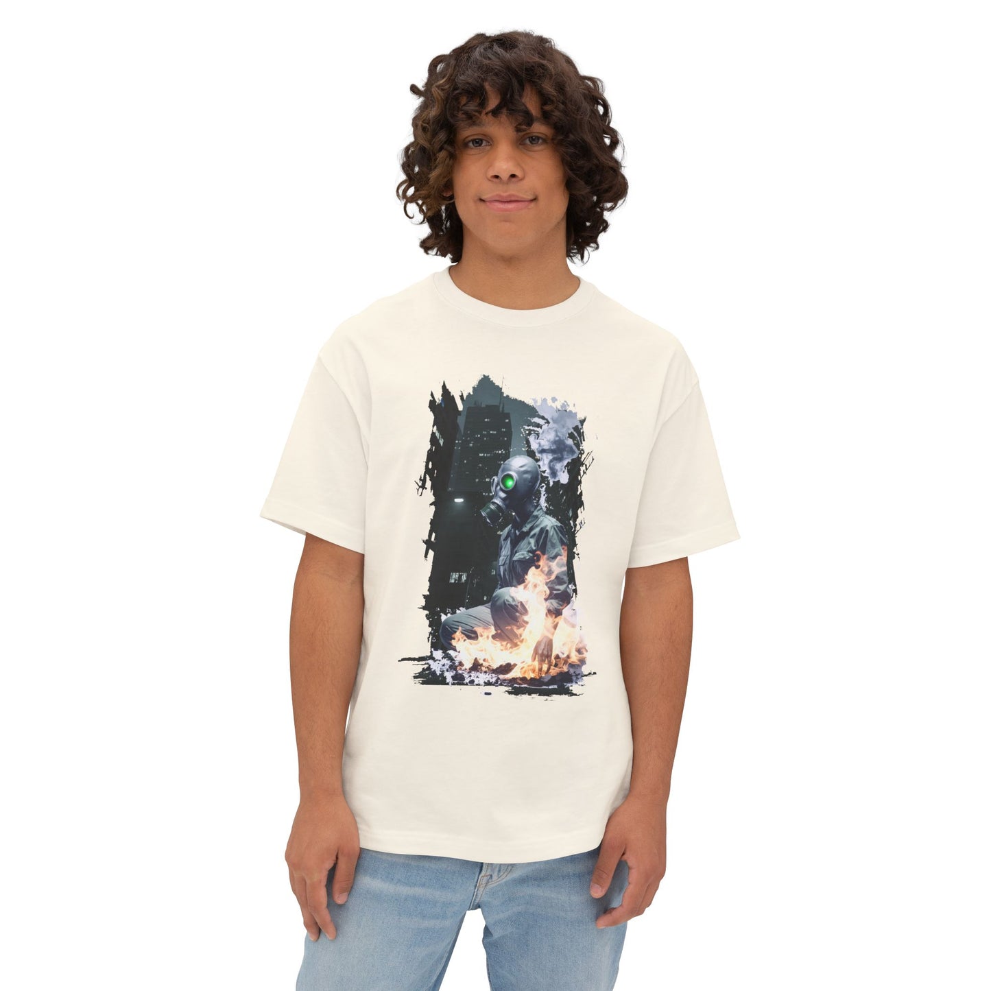 Cool Graffiti Monster Tee, Unisex Boxy T-Shirt, Streetwear Fashion, Graphic Tee, Unique Urban Style