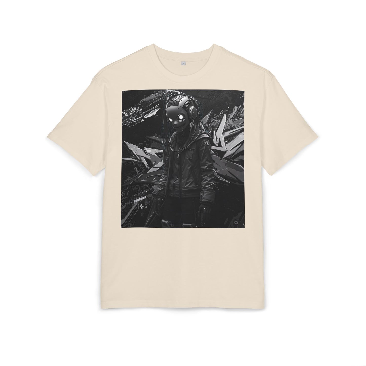 Urban Streetwear Oversize Tee - Futuristic Graphic Design
