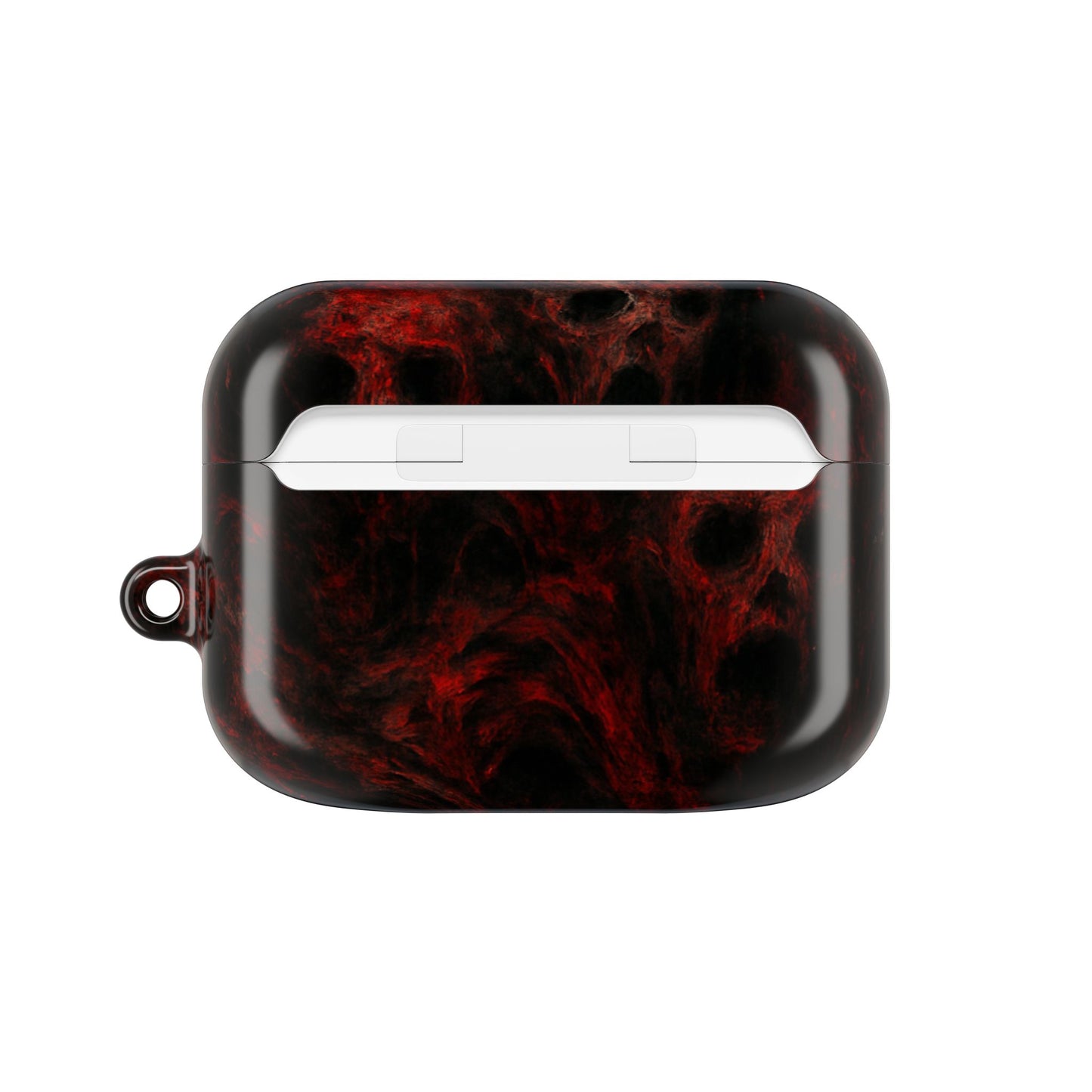Stylish AirPod Cases with a Bold Red Marble Design, Unique Accessories for Music Lovers, Perfect Gift for Teens, Great for Holidays