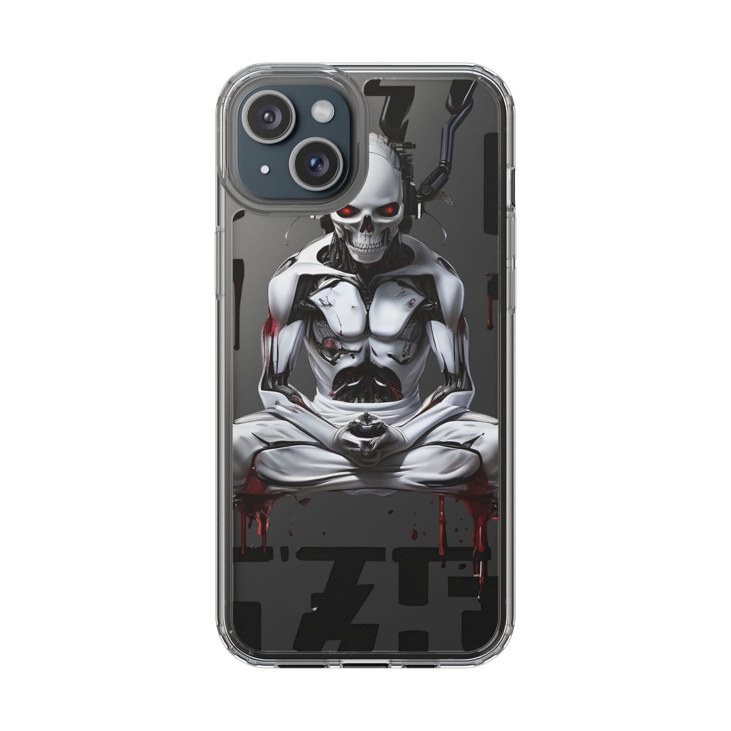 Clear Phone Cases with Cyber Design