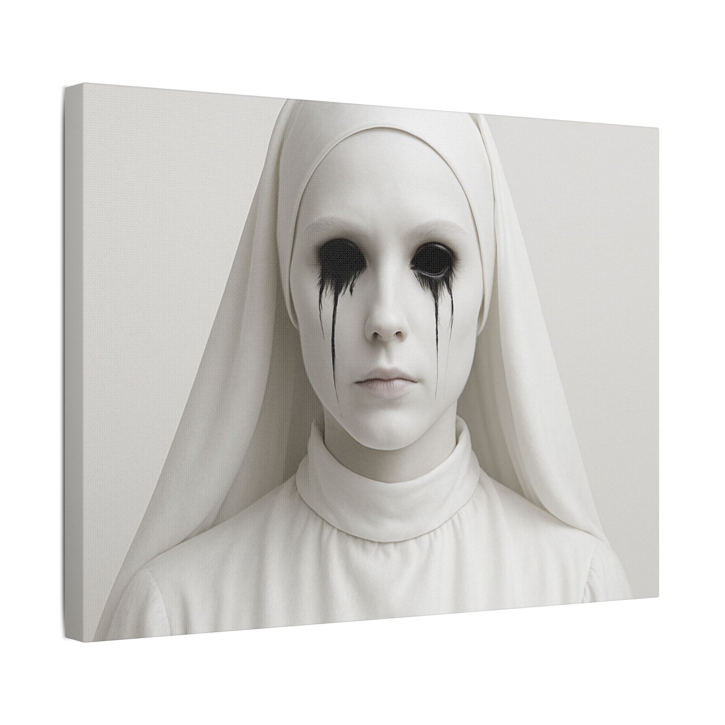 Eerie Art Canvas Print, Creepy Home Decor, Gothic Wall Art, Haunted House Decoration, Dark Aesthetic Gift