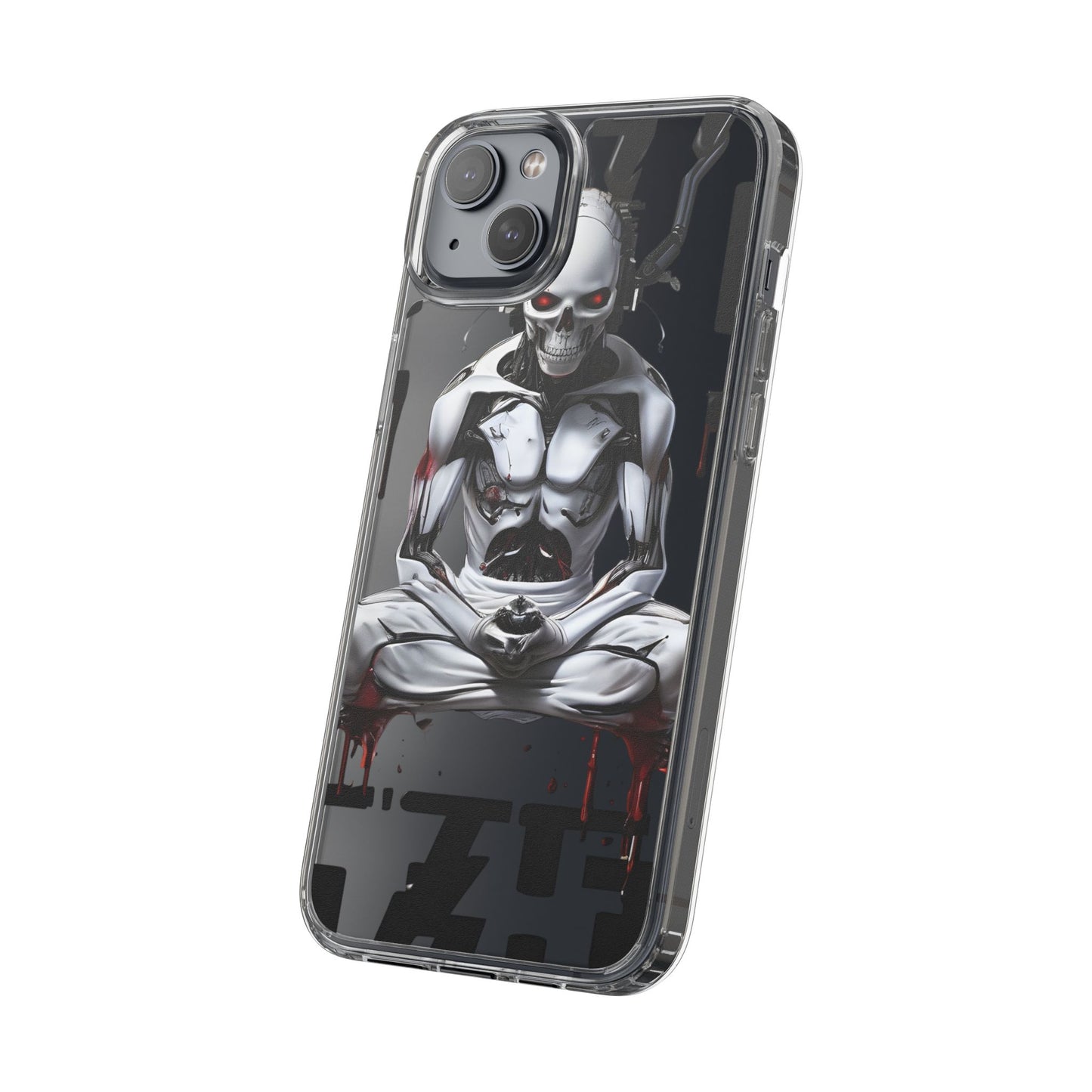 Clear Phone Cases with Cyber Design