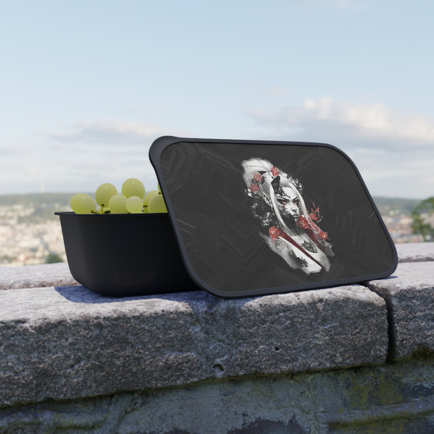 Stylish Bento Box with Utensils - Perfect for Lunch on the Go, Anime Lovers' Gift, Meal Prep, Eco-Friendly Storage