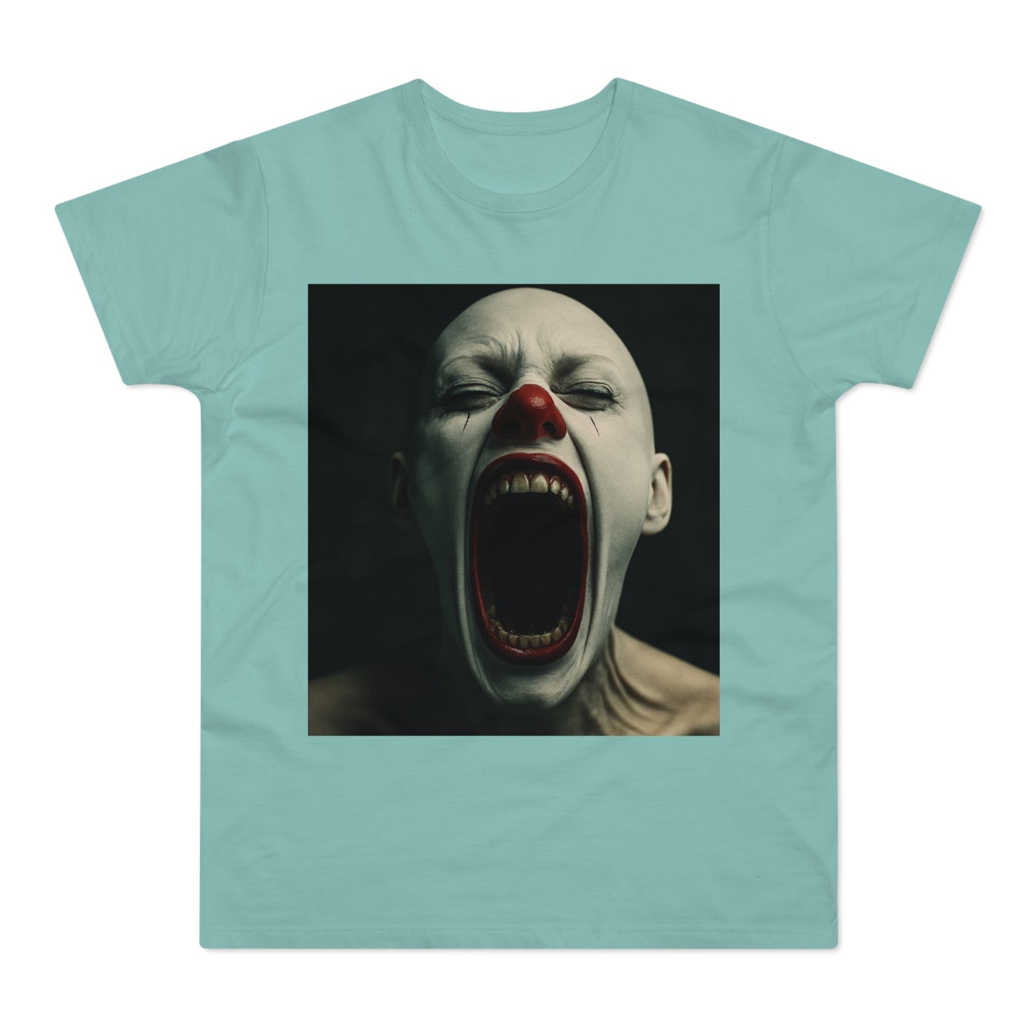 Creepy Clown Graphic T-Shirt, Scary Shirt for Halloween, Horror Movie Fans, Unique Gift for Him, Unisex Casual Wear