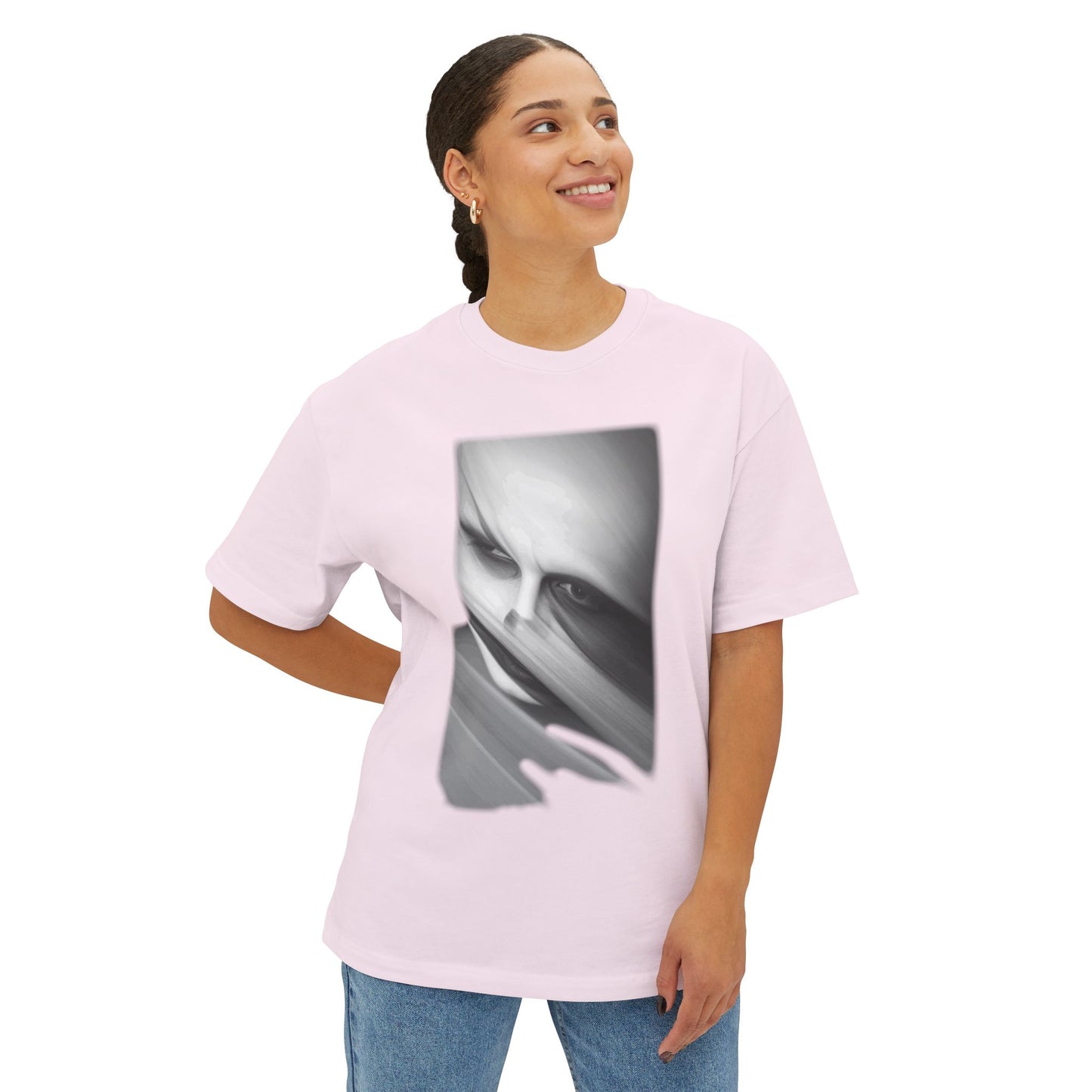 Artistic Unisex Oversized Tee, Trendy Streetwear Top, Graphic Tee for Casual Wear, Aesthetic Gift for Art Lovers, Fashion Statement Shirt
