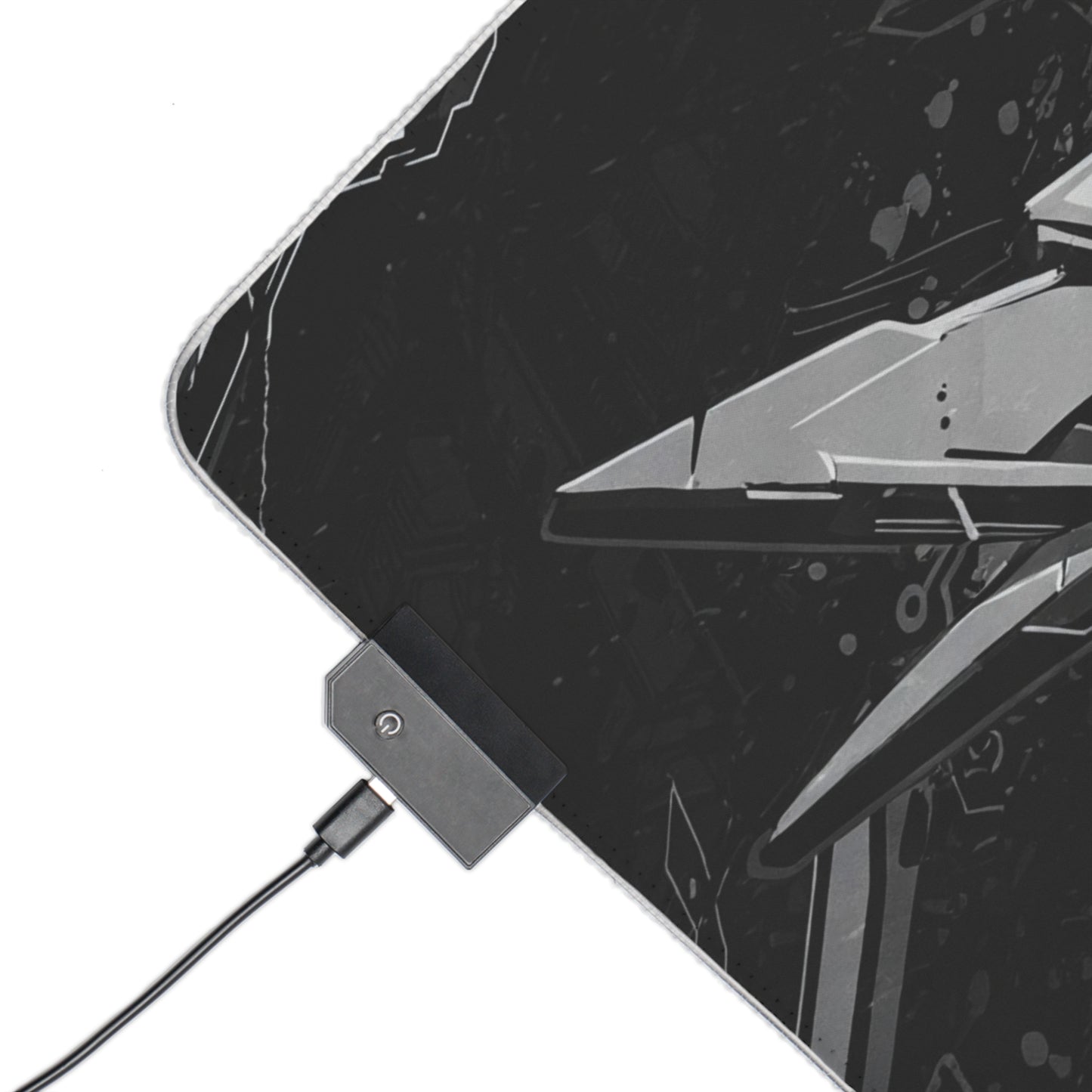 LED Gamer Mouse Pad with Futuristic Design - Perfect for Gaming Setup