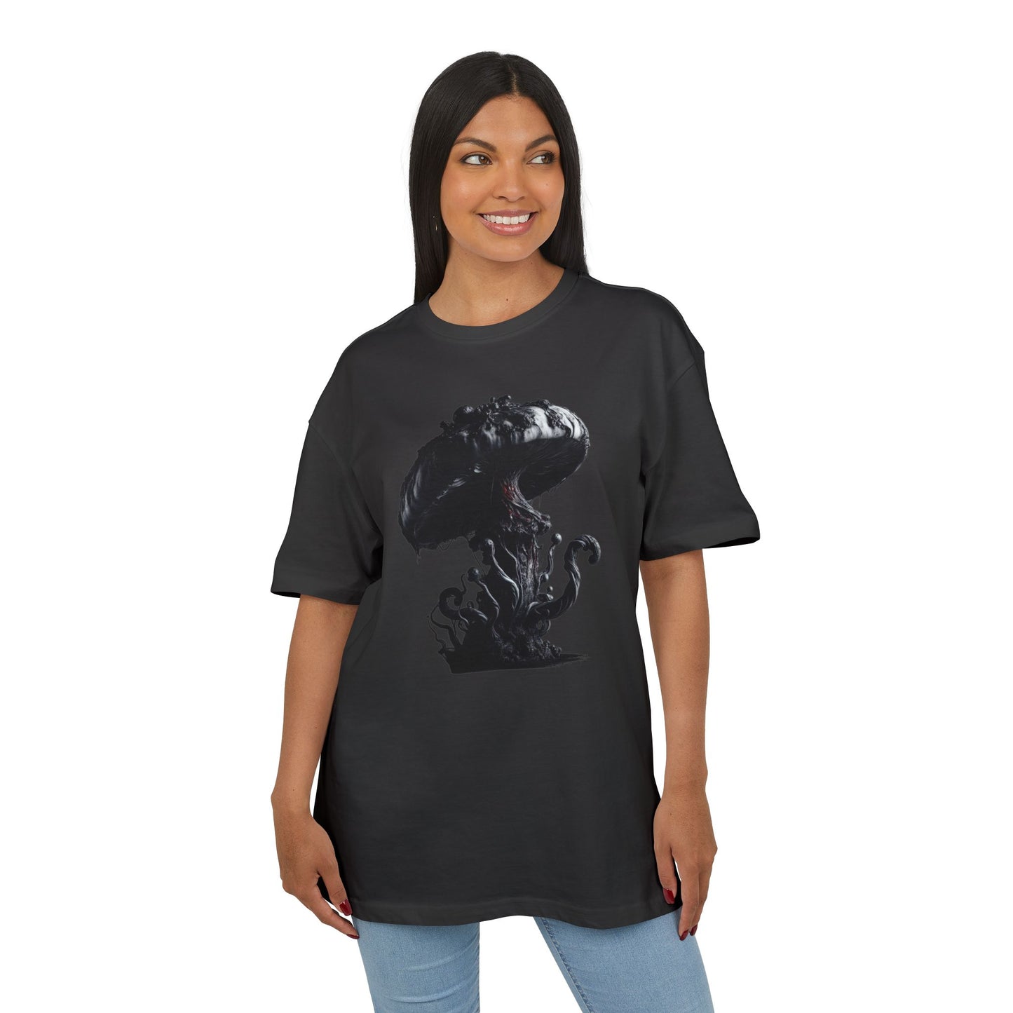 Vintage Mushroom Graphic Unisex Heavy Oversize Tee