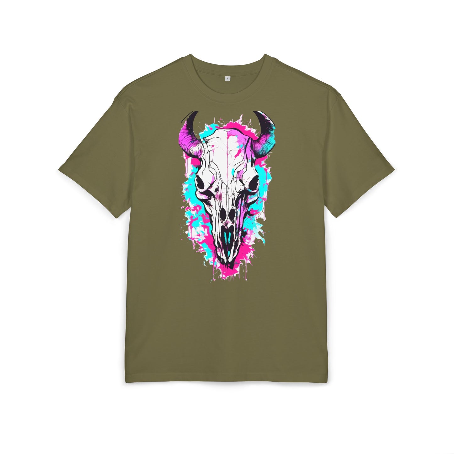 Vibrant Skull Graphic Tee for Art Lovers, Casual Wear, Unique Gift, Festival Apparel, Street Style Fashion
