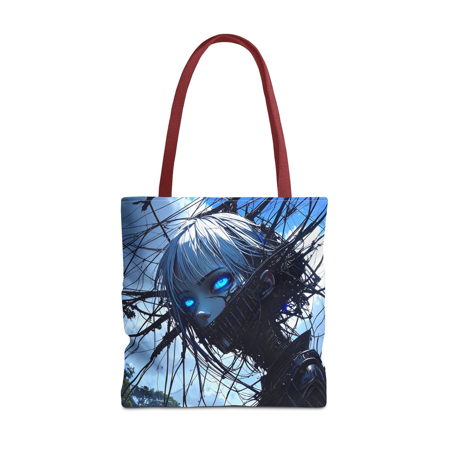 Futuristic Anime Tote Bag, Stylish Carry-All, Art Lover Gift, Unique Graphic Design Tote, Everyday Use Bag, Perfect for Shopping