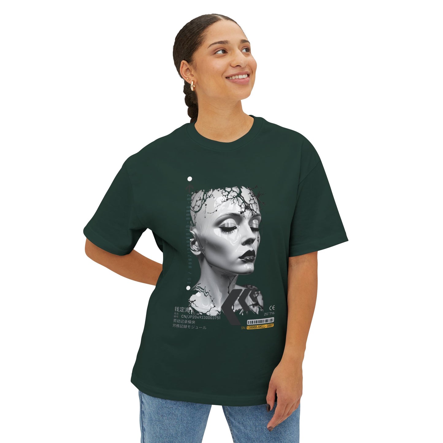 Chic Graphic Tee, Unisex Streetwear, Trendy Oversized Shirt, Modern Art T-Shirt, Casual Wear for Everyday Style