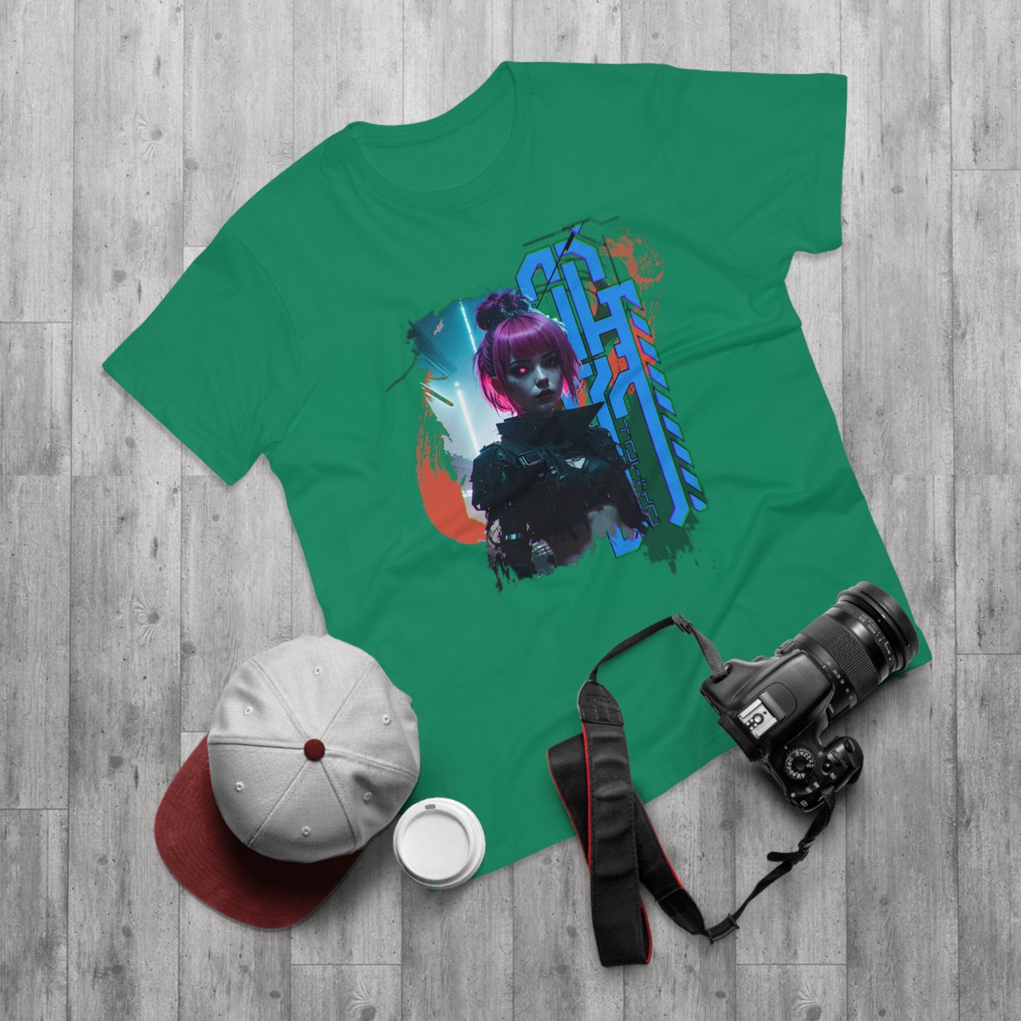 Cyberpunk Art Unisex T-Shirt, Streetwear Tee, Graphic Shirt, Gift for Him, Festival Apparel, Tech-Inspired Fashion