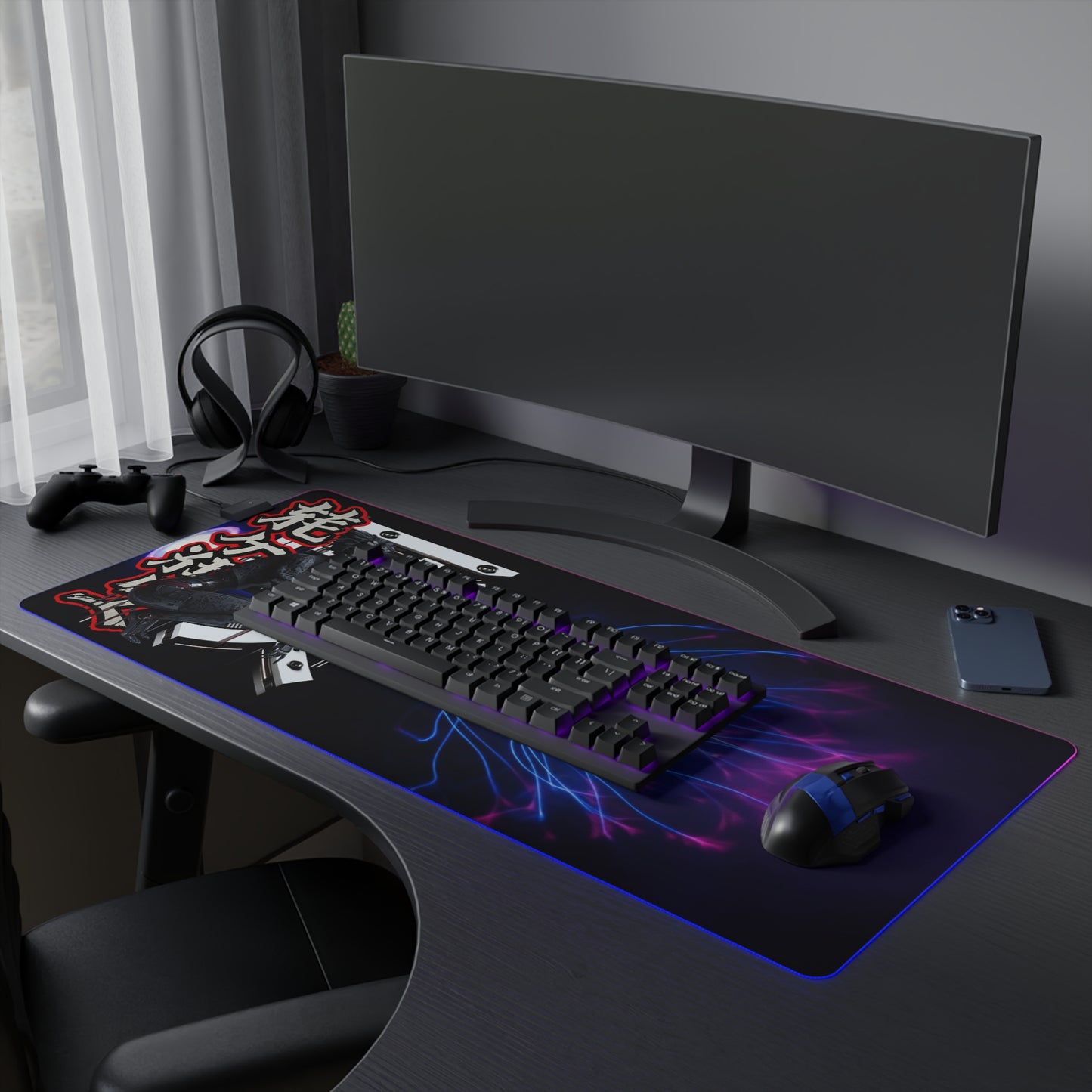 LED Gaming Mouse Pad – Electric Ninja Design for Gamers