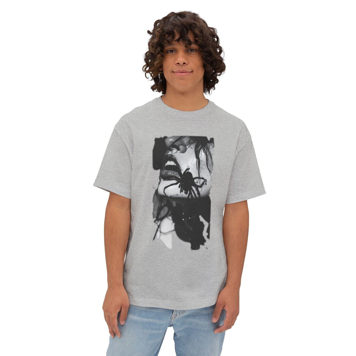 Edgy Art Graphic Tee, Unisex Oversized Shirt, Alternative Fashion, Streetwear Style, Gift for Art Lovers